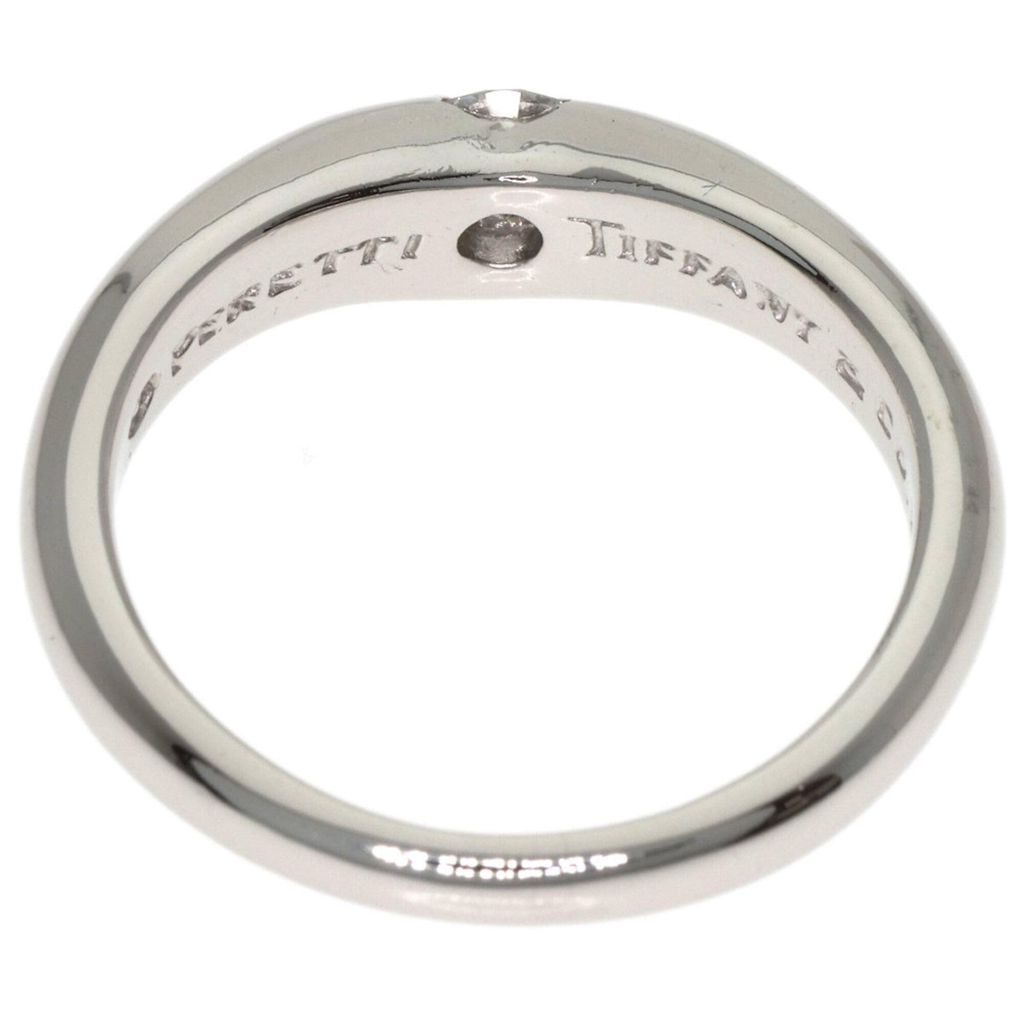 Tiffany Platinum Platinum 950 Band Ring (Pre-Owned)