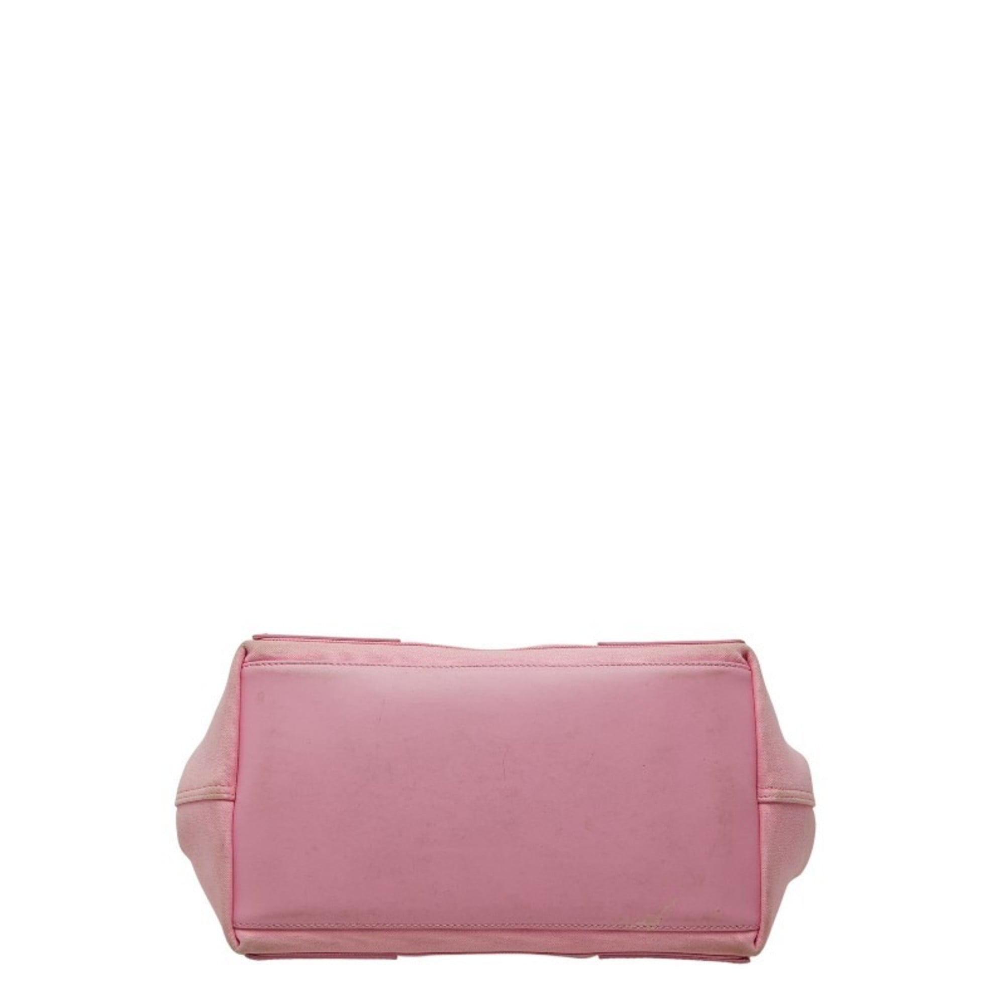 Balenciaga Pink Canvas Leather Handbag (Pre-Owned)