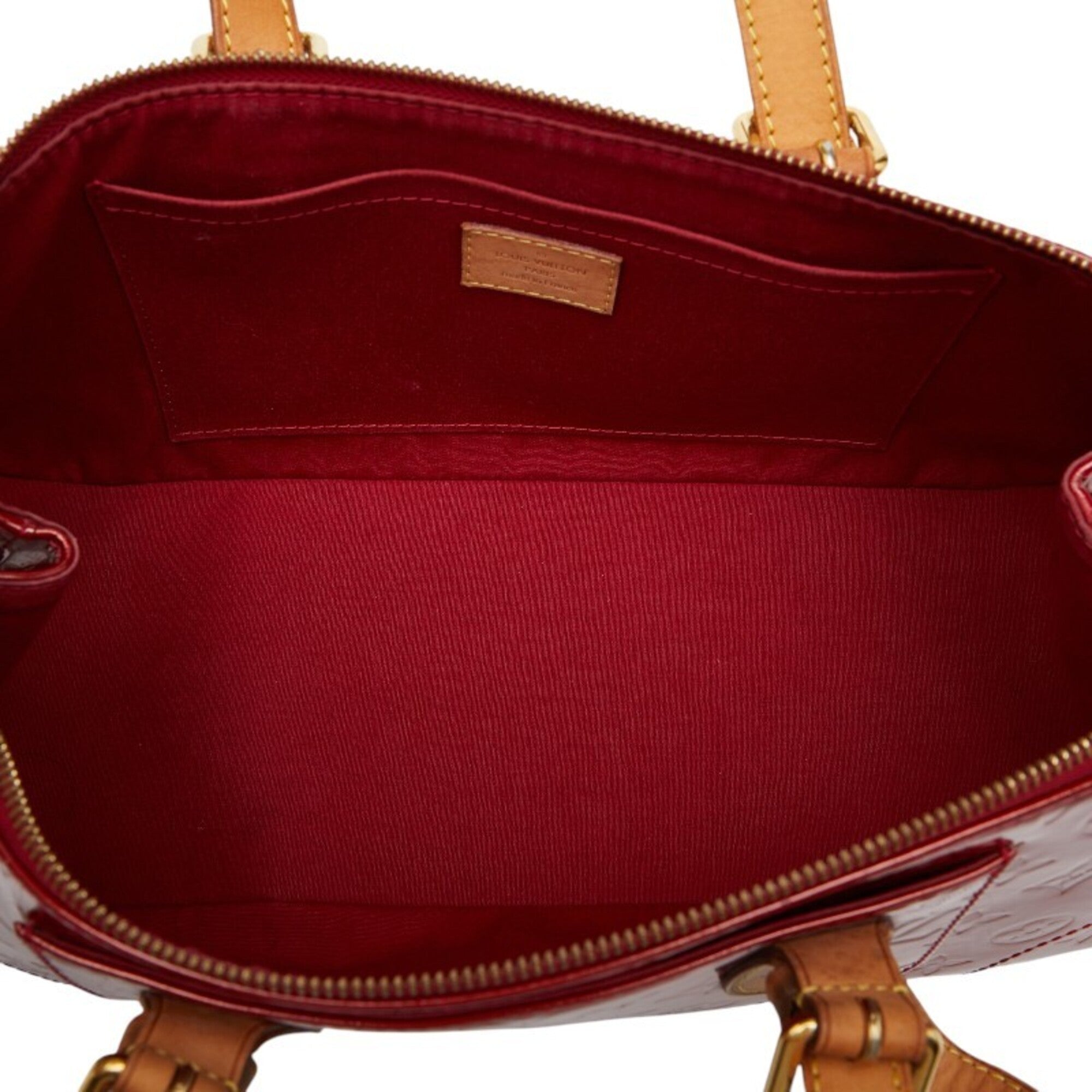 Louis Vuitton Pomme D'amour Red Color Patent Leather Handbag (Pre-Owned)