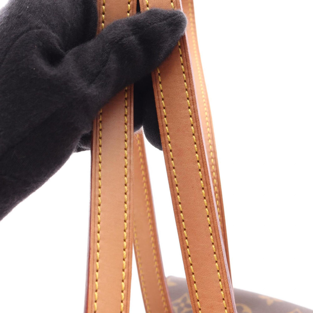 Louis Vuitton Brown Coated Canvas Leather Backpack Handbag (Pre-Owned)
