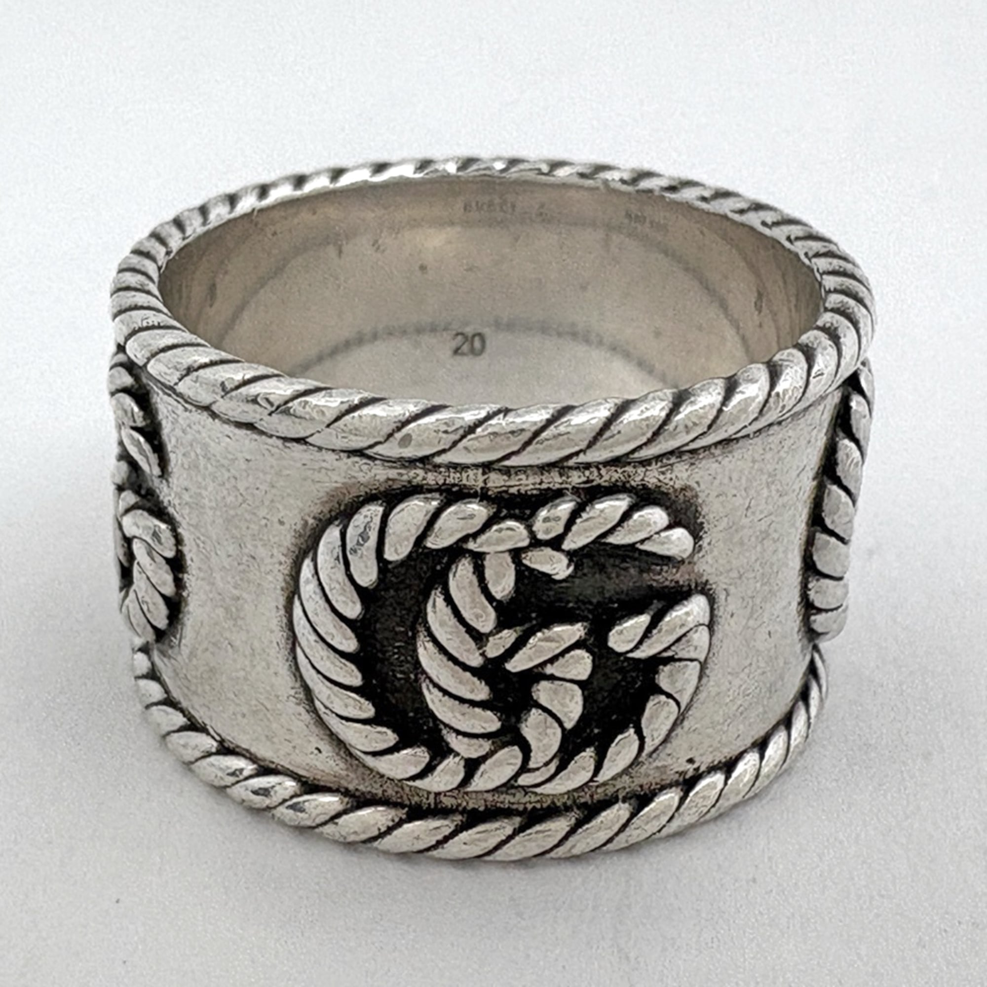 Gucci Silver Silver 925 Band Ring (Pre-Owned)