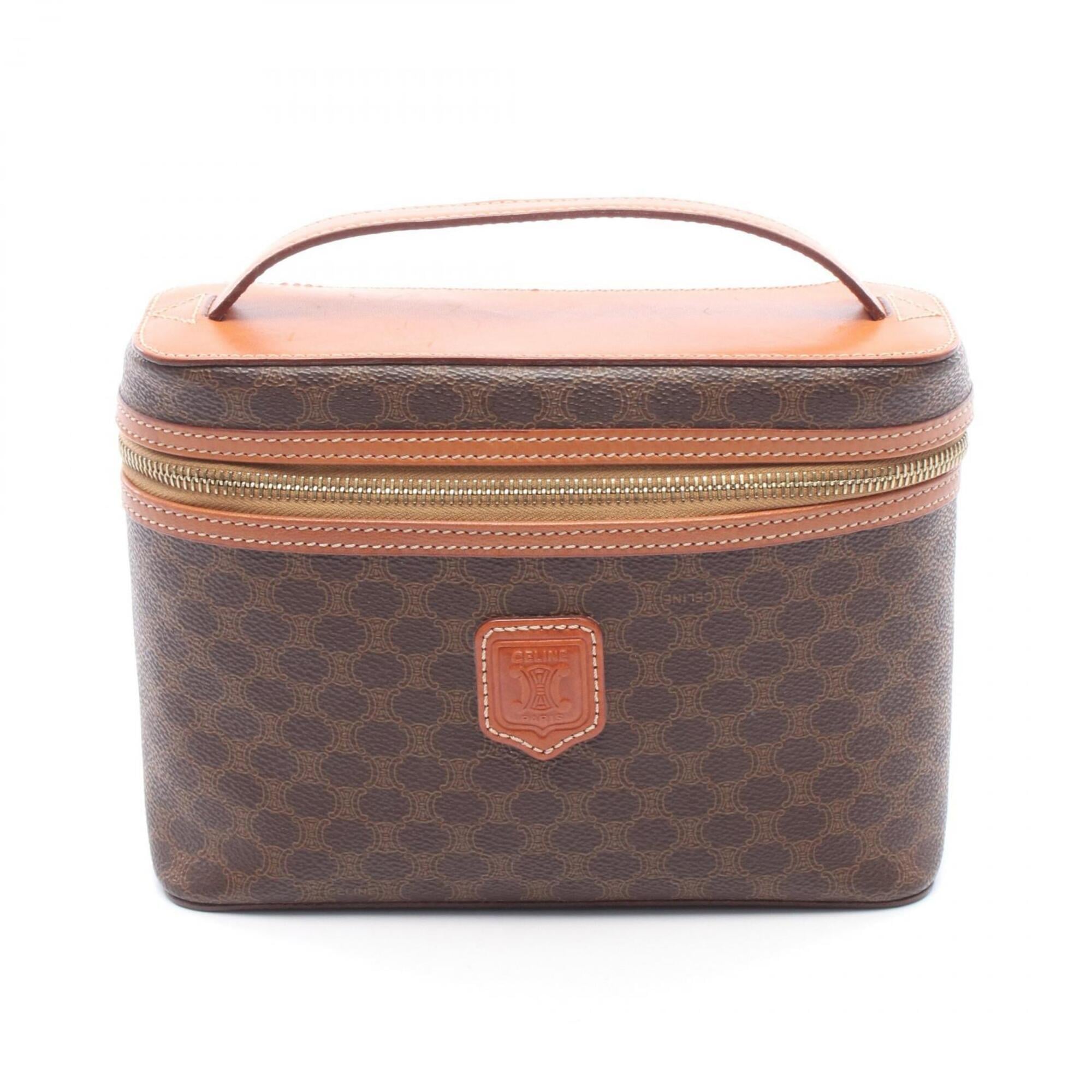 Celine Brown Coated Canvas Leather Handbag (Pre-Owned)