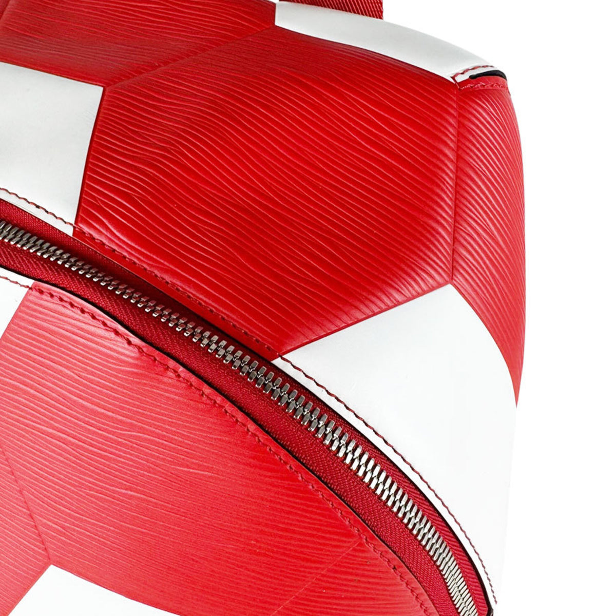Louis Vuitton Red Color White Epi Leather Backpack (Pre-Owned)