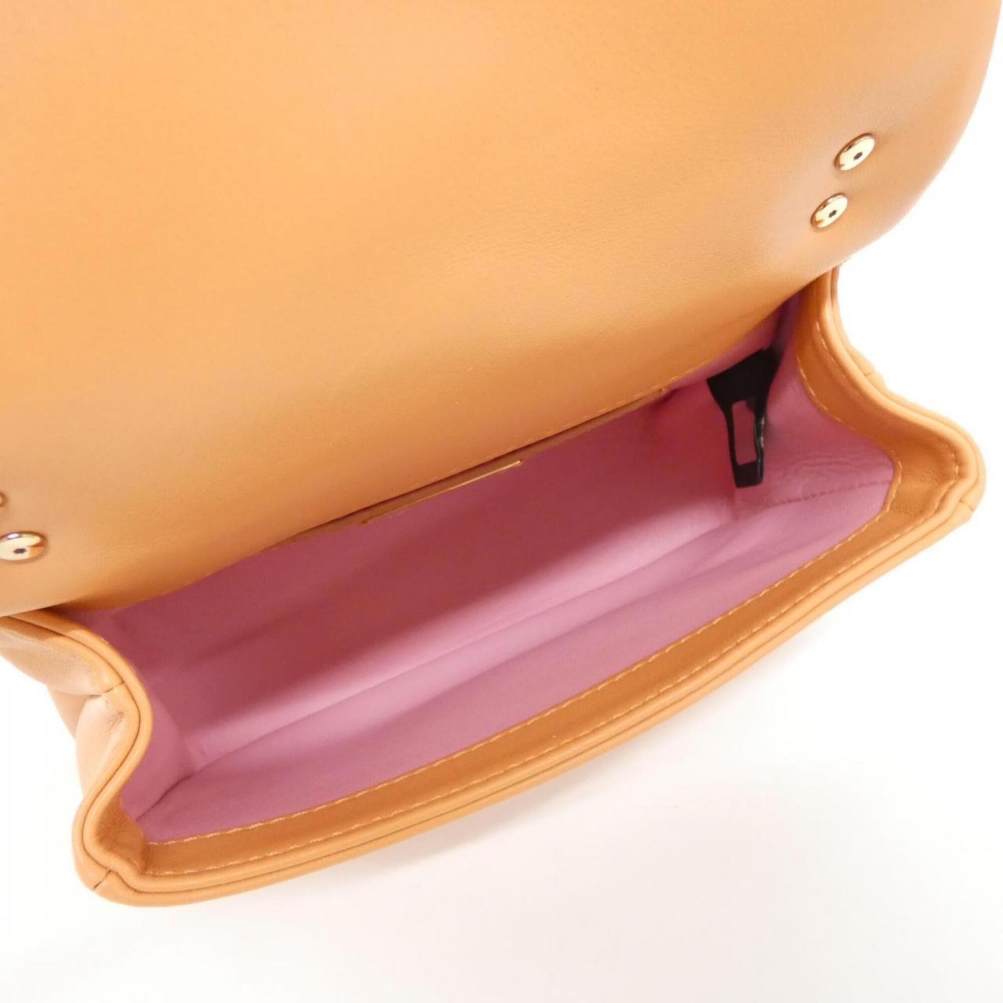 Bvlgari Orange Leather Handbag (Pre-Owned)
