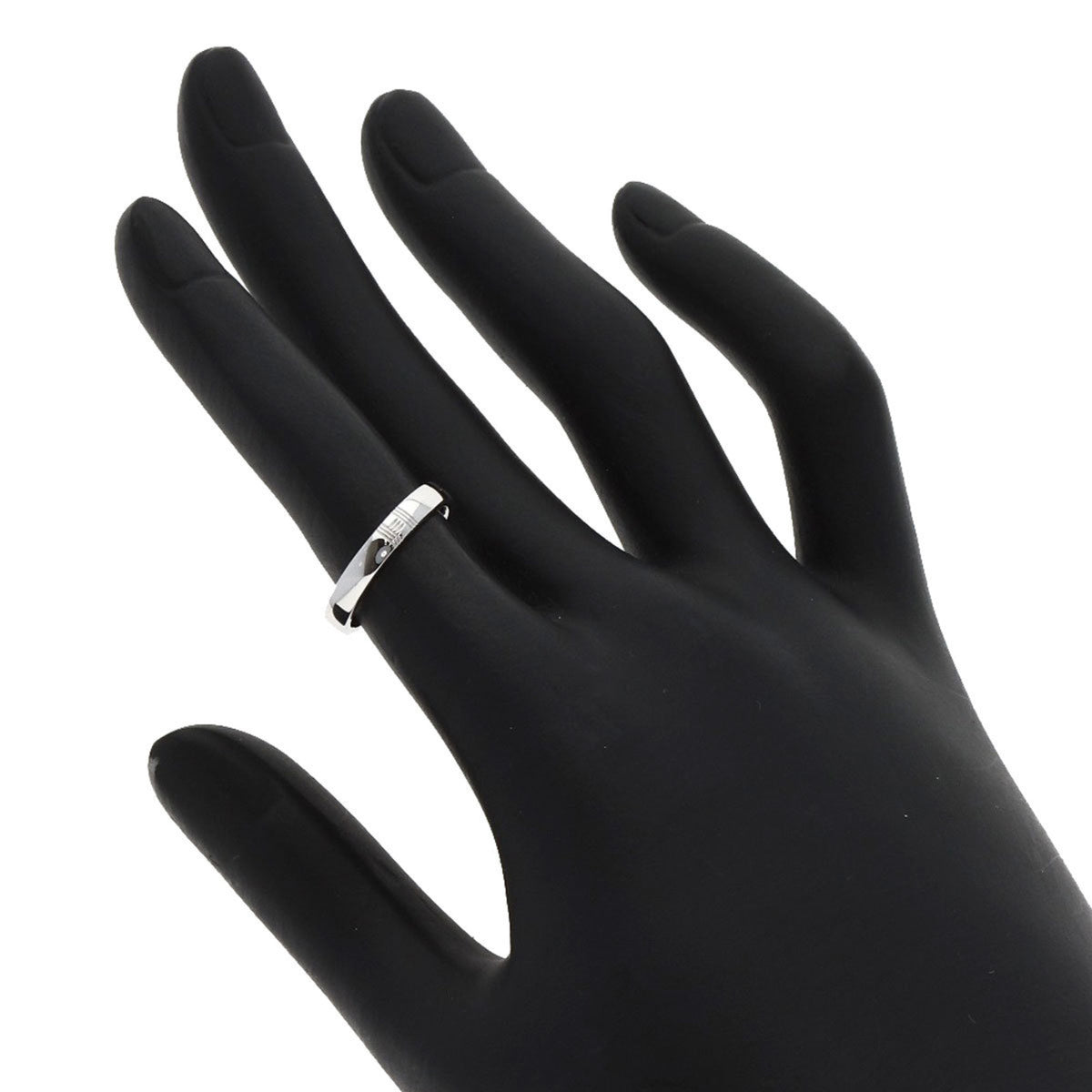 Hermes White Gold (18K) Band Ring (Pre-Owned)