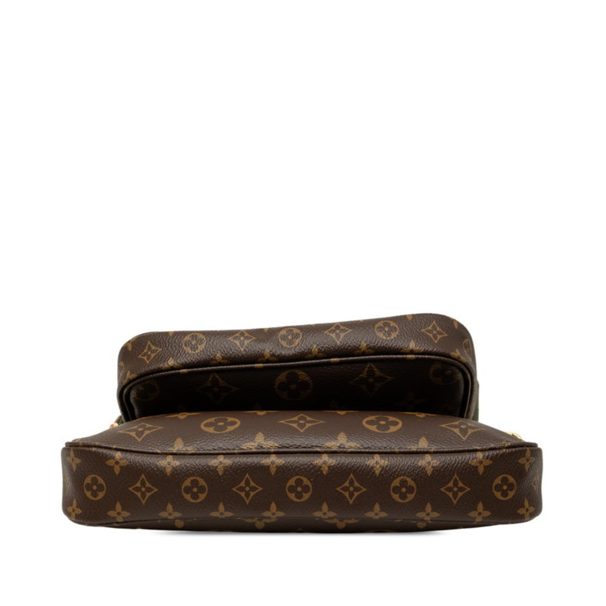 Louis Vuitton Monogram Brown Pvc Leather Handbag Pochette Pouch Shoulder Bag (Pre-Owned)