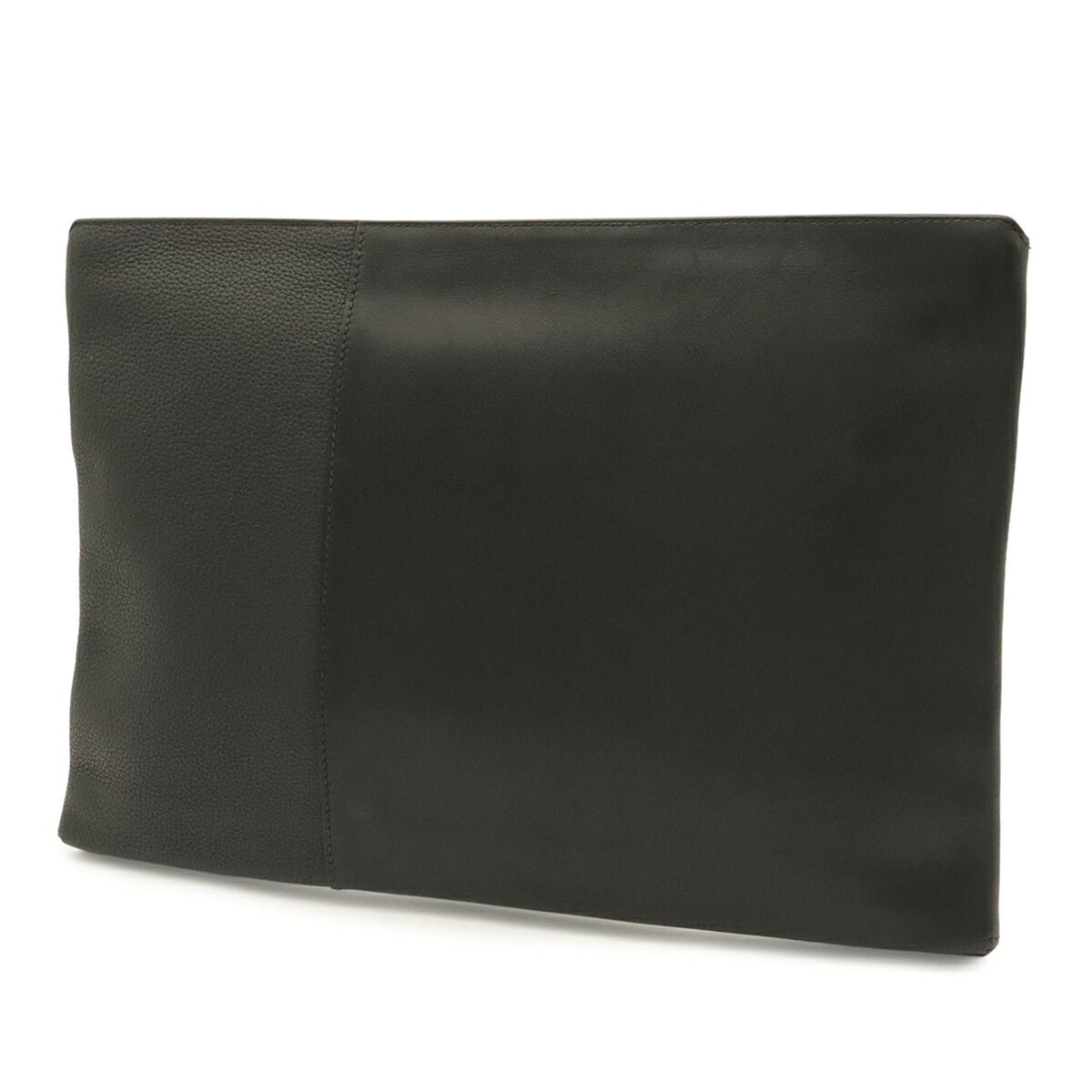 Hermes Black Togo Leather Clutch Bag Handbag (Pre-Owned)