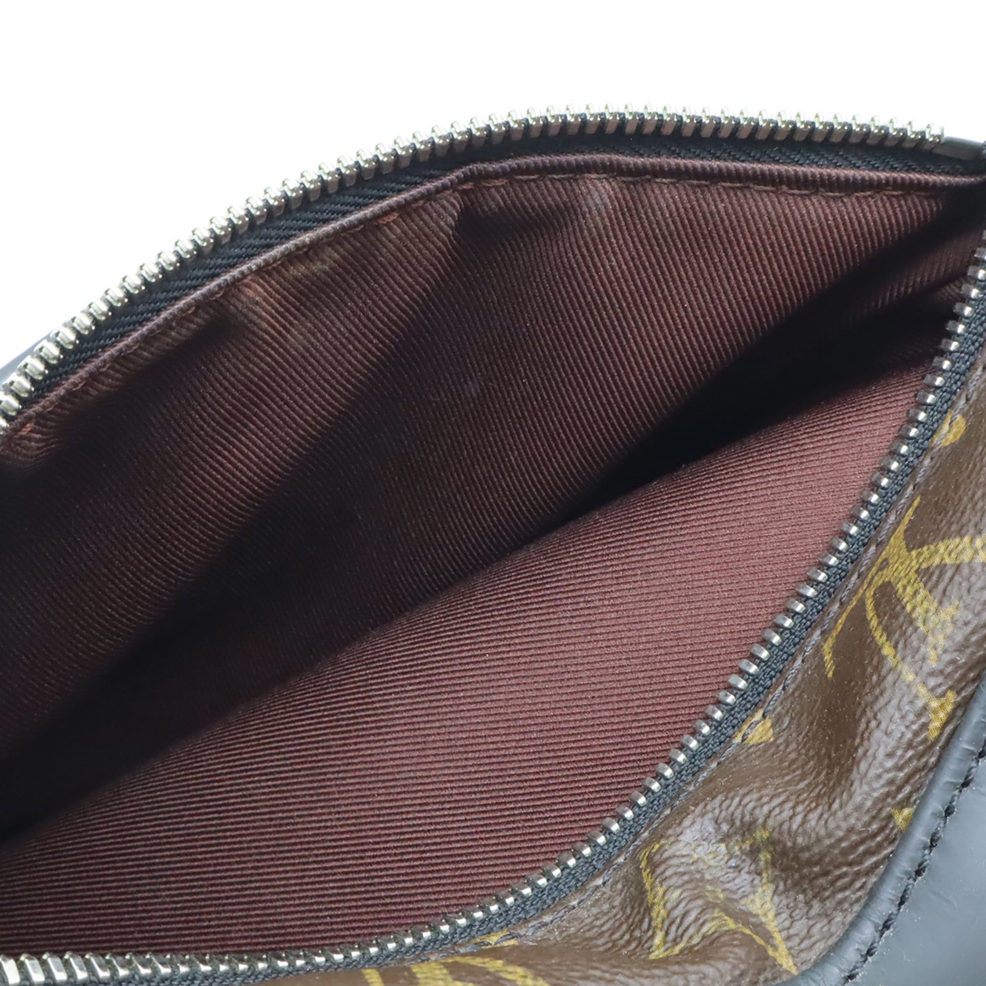 Louis Vuitton Black Brown Monogram Canvas Backpack Shoulder Bag (Pre-Owned)