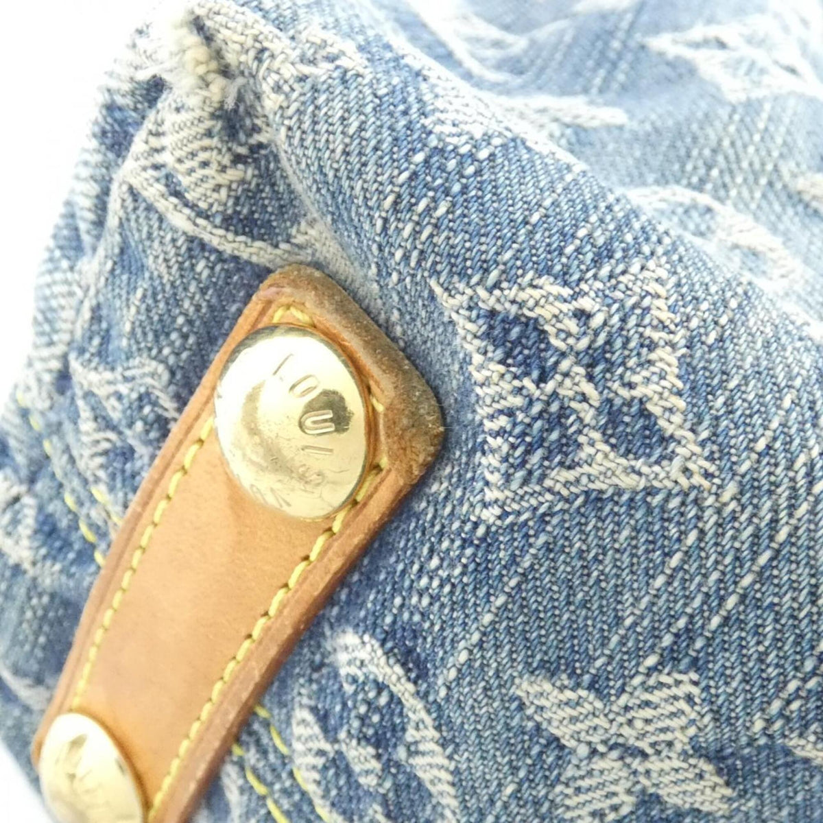 Louis Vuitton Blue Denim Canvas Shoulder Bag (Pre-Owned)