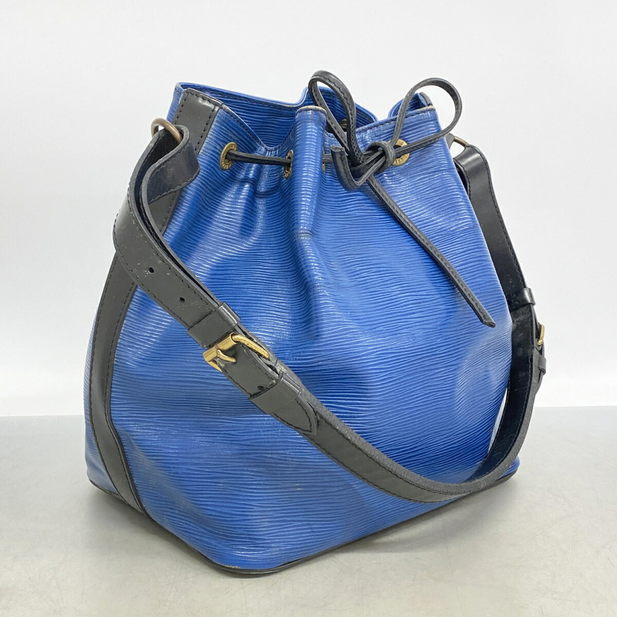 Louis Vuitton Noir Toledo Blue Shoulder Bag (Pre-Owned)