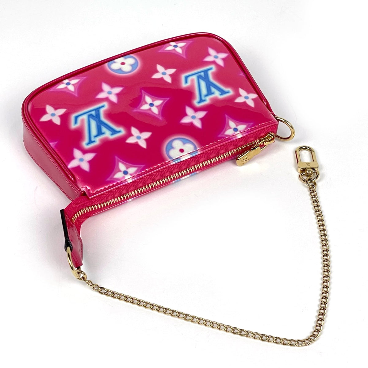 Louis Vuitton Fuchsia Pink Monogram Vernis Pochette Pouch (Pre-Owned)