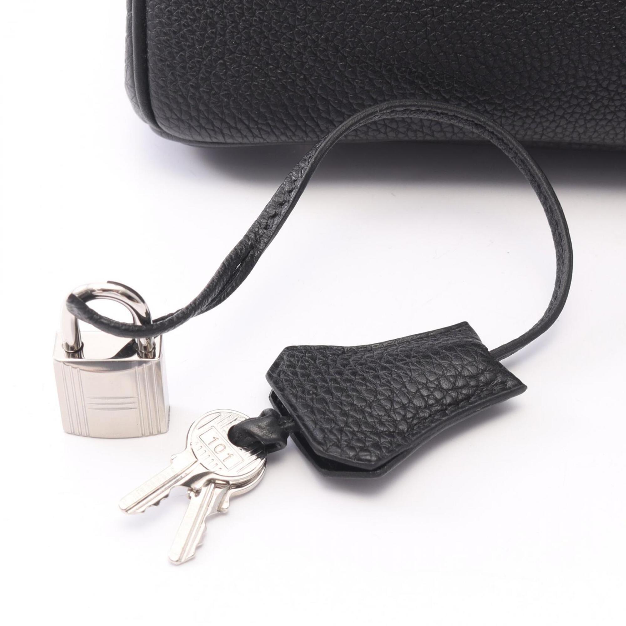 Hermes Black Togo Leather Handbag (Pre-Owned)