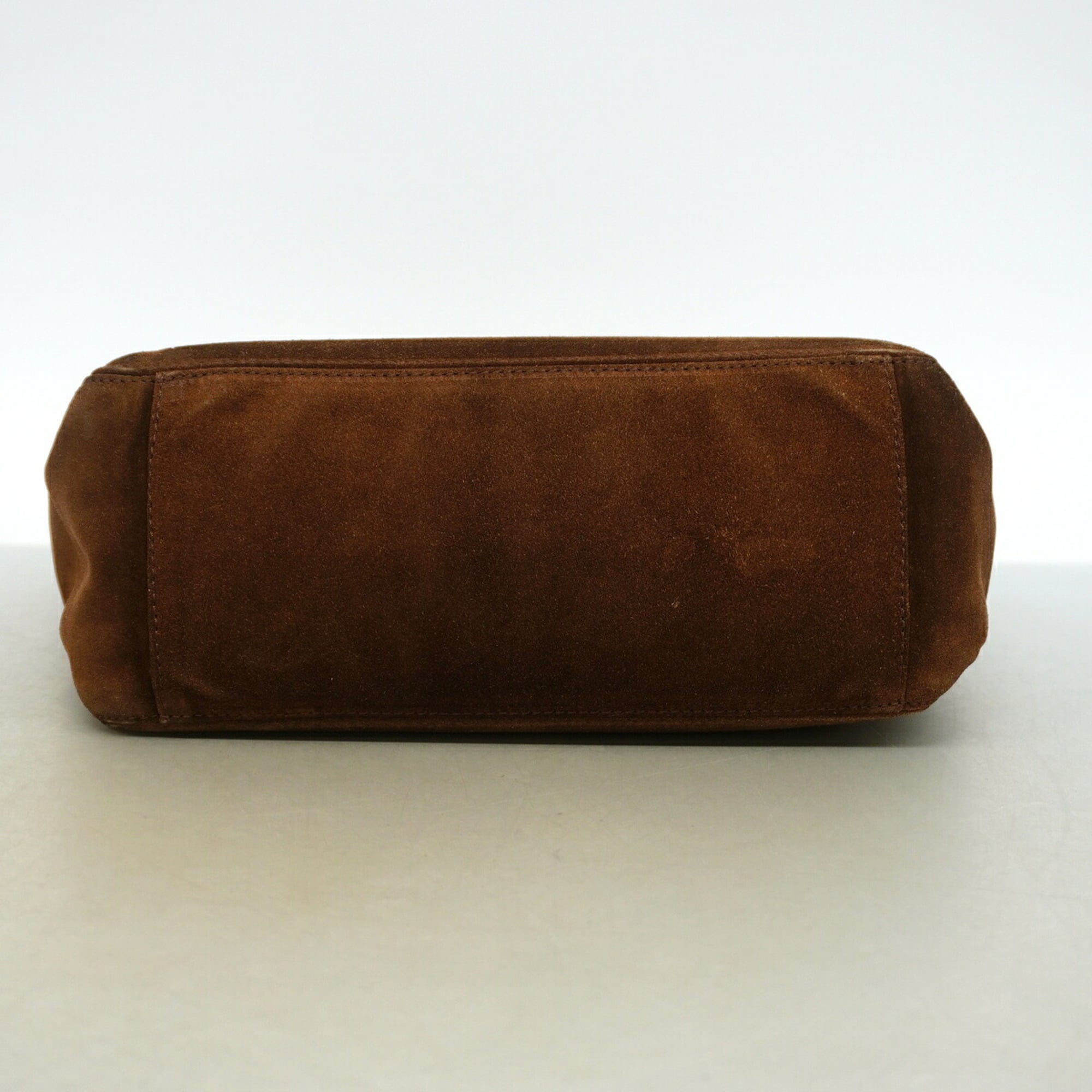 Chanel Brown Suede Tote Bag (Pre-Owned)