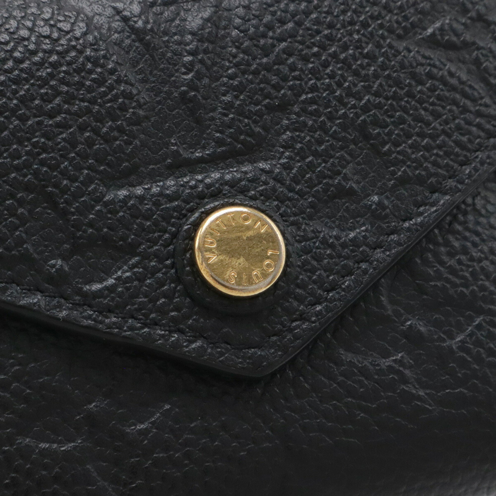 Louis Vuitton Black Noir Monogram Empreinte Wallet (Tri-Fold) (Pre-Owned)