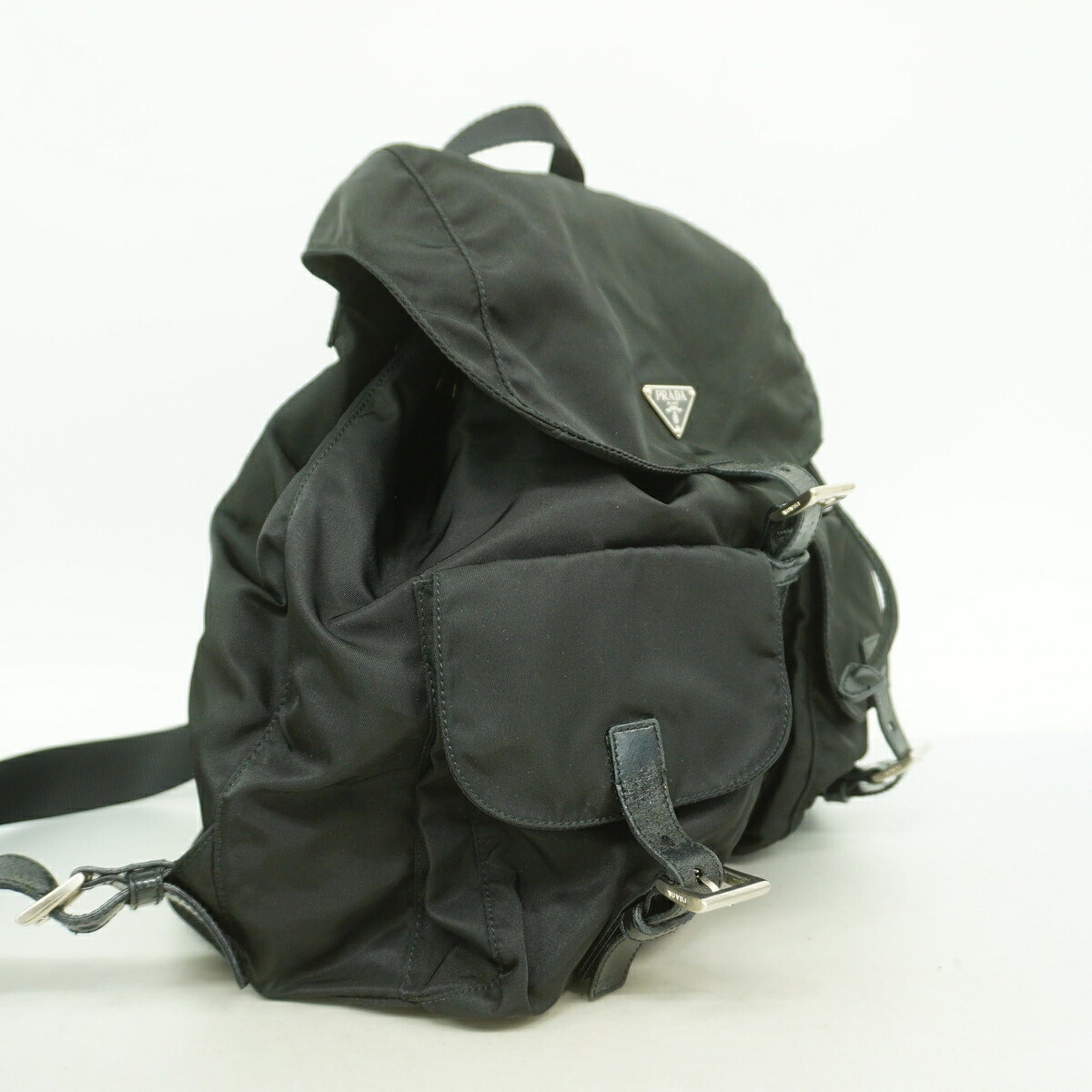 Prada Black Nylon Backpack (Pre-Owned)