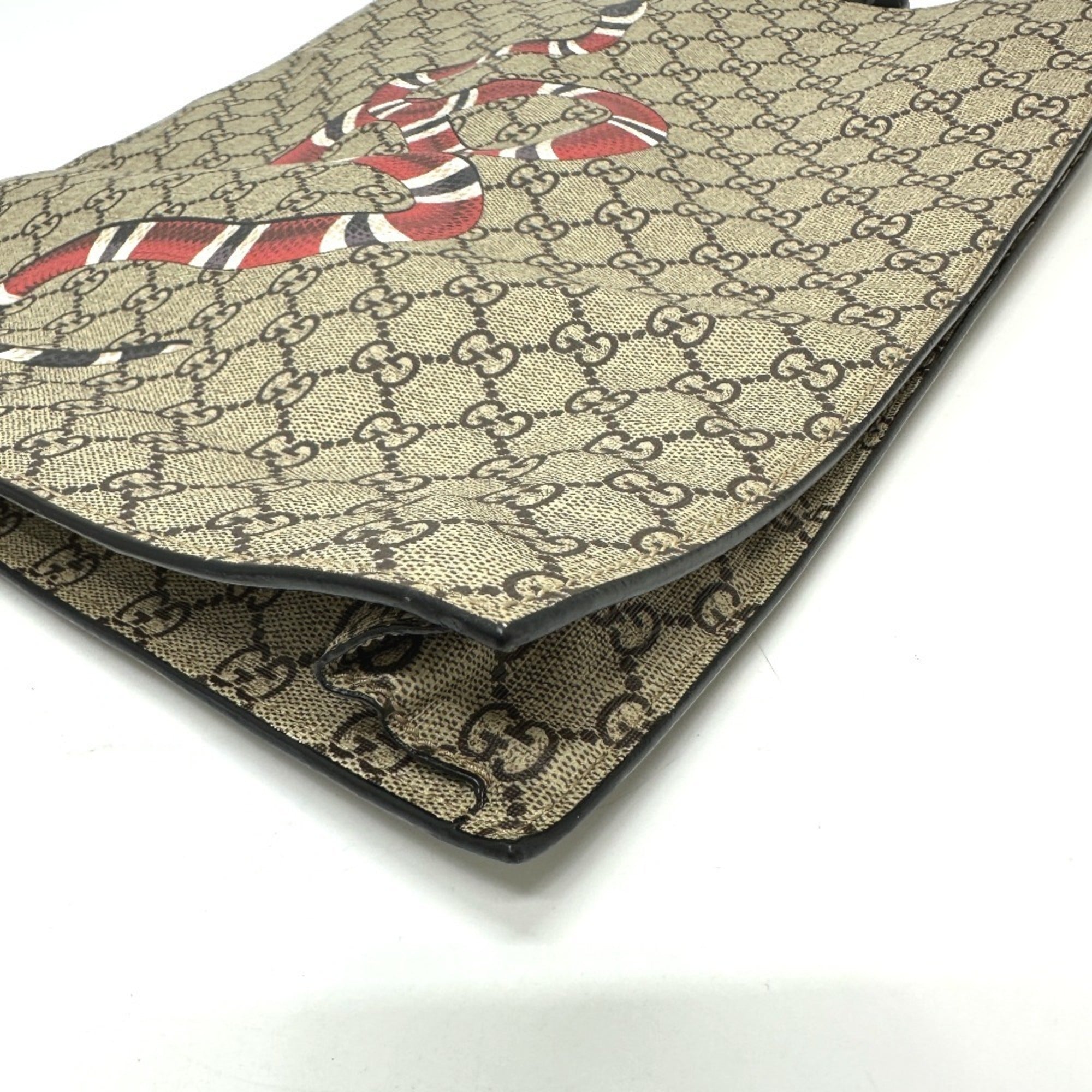Gucci Beige Gg Supreme Handbag Shoulder Bag (Pre-Owned)