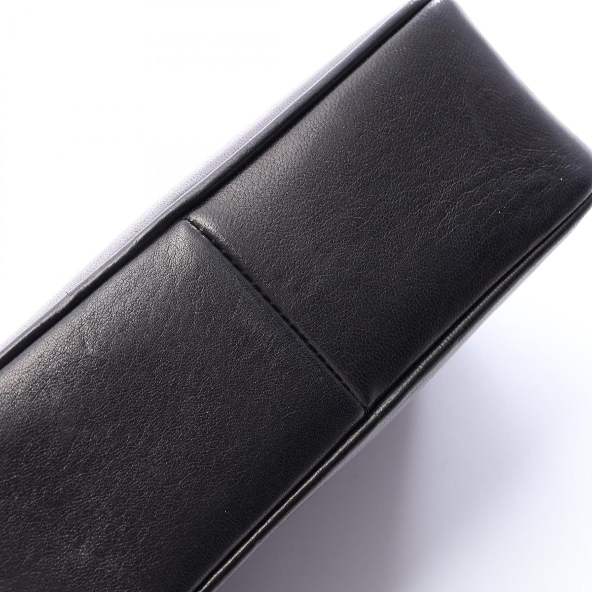 Chanel Black Leather Handbag Shoulder Bag (Pre-Owned)