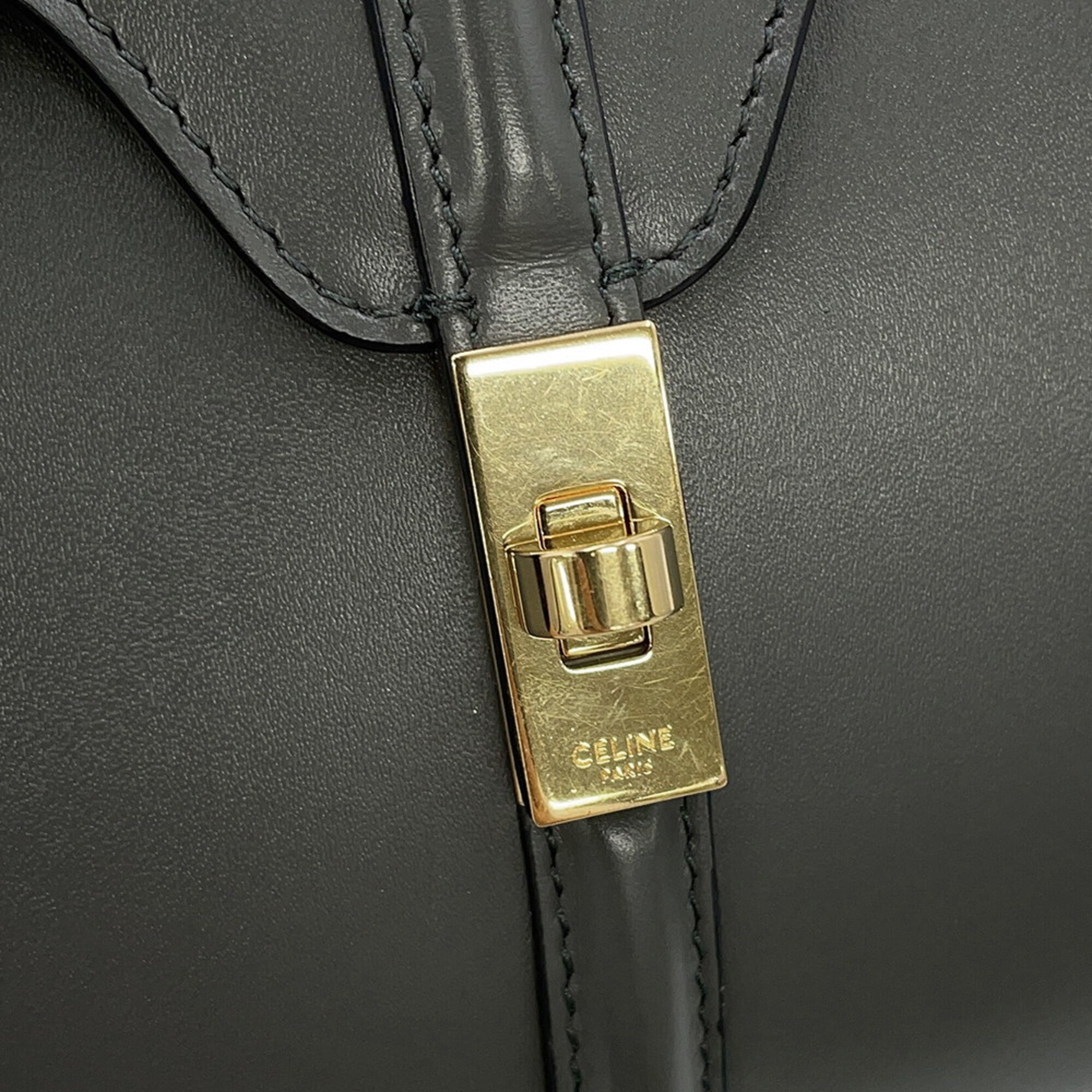 Celine Gray Leather Handbag (Pre-Owned)