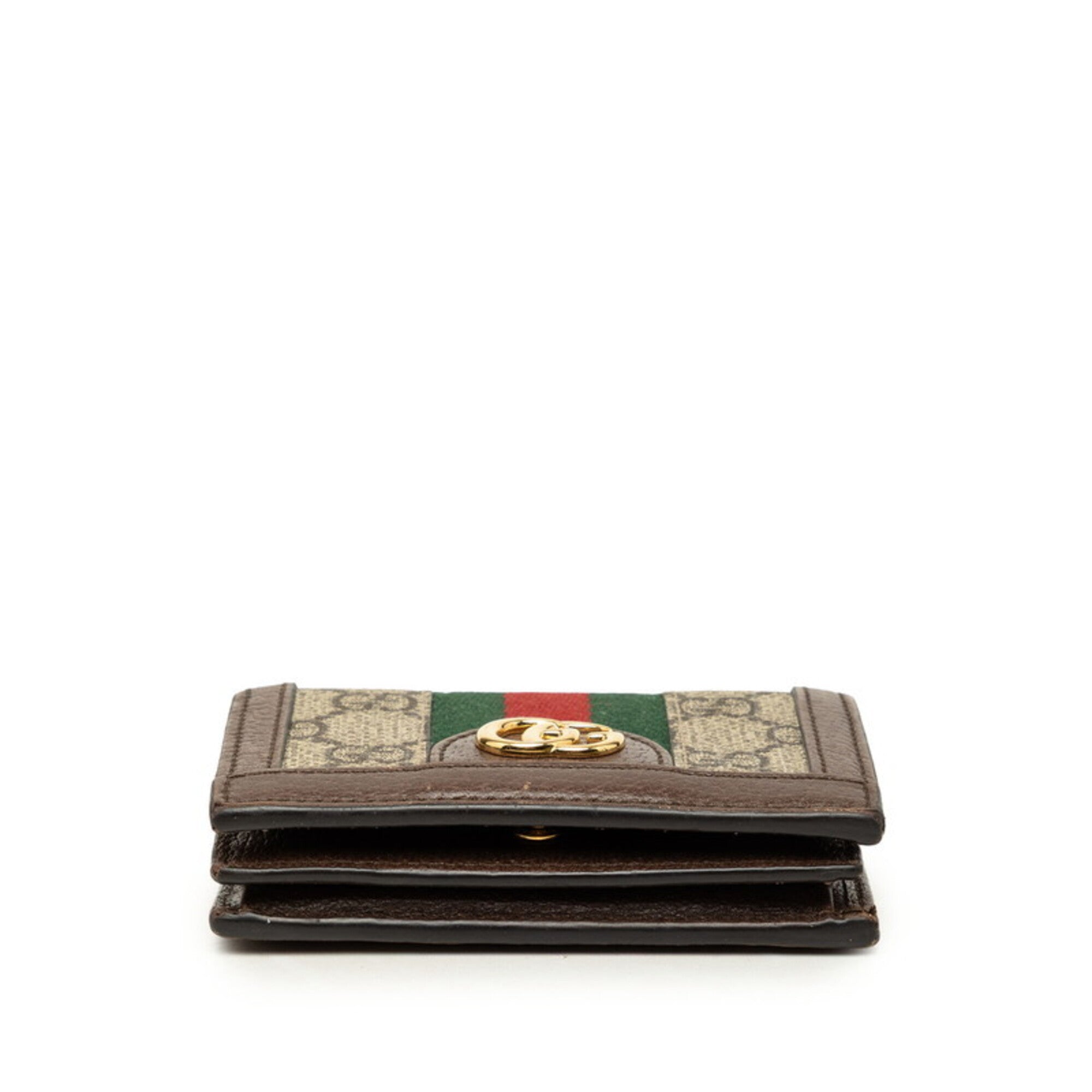 Gucci Beige Brown Pvc Leather Wallet (Bi-Fold) (Pre-Owned)