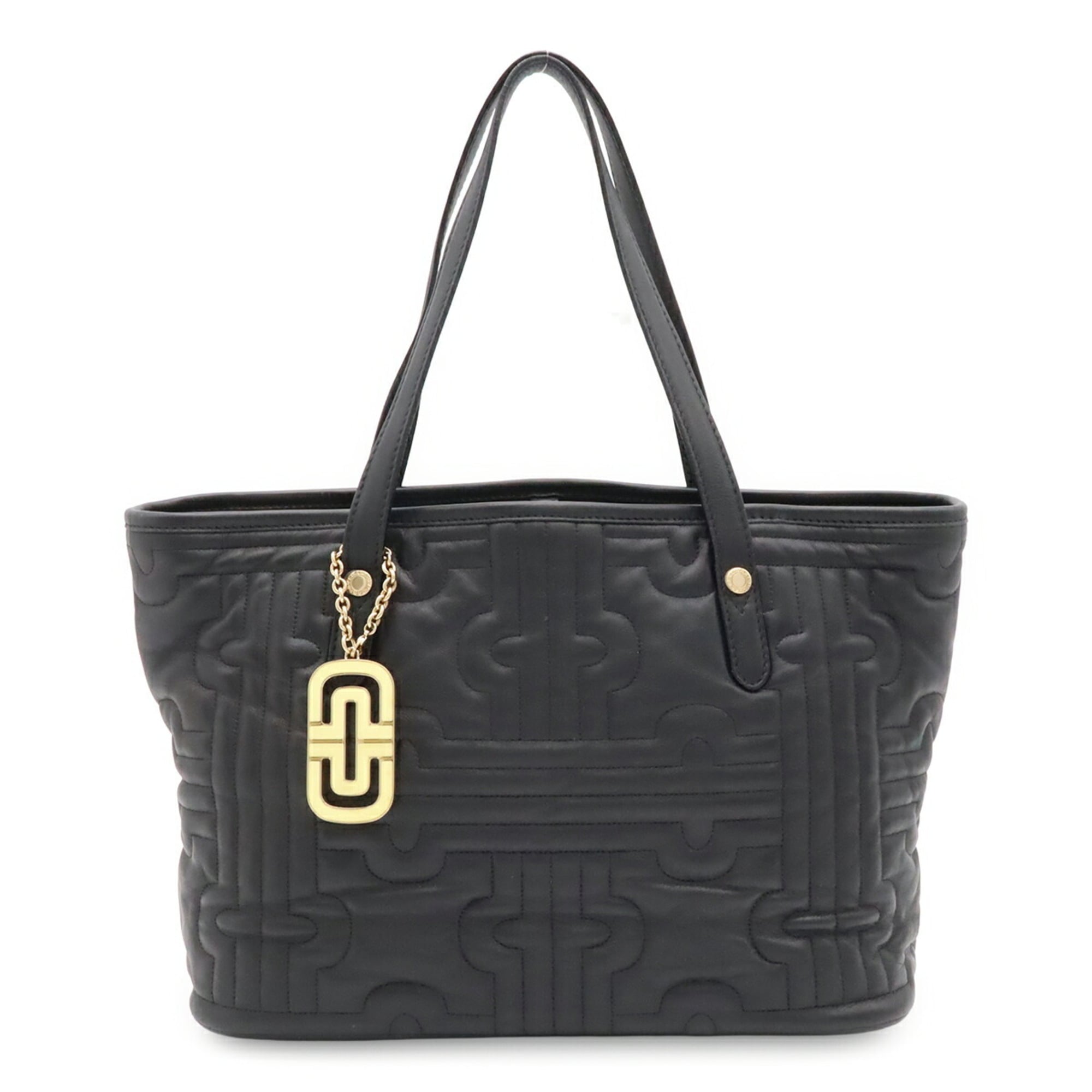Bvlgari Black Quilting Shoulder Bag Tote Bag (Pre-Owned)