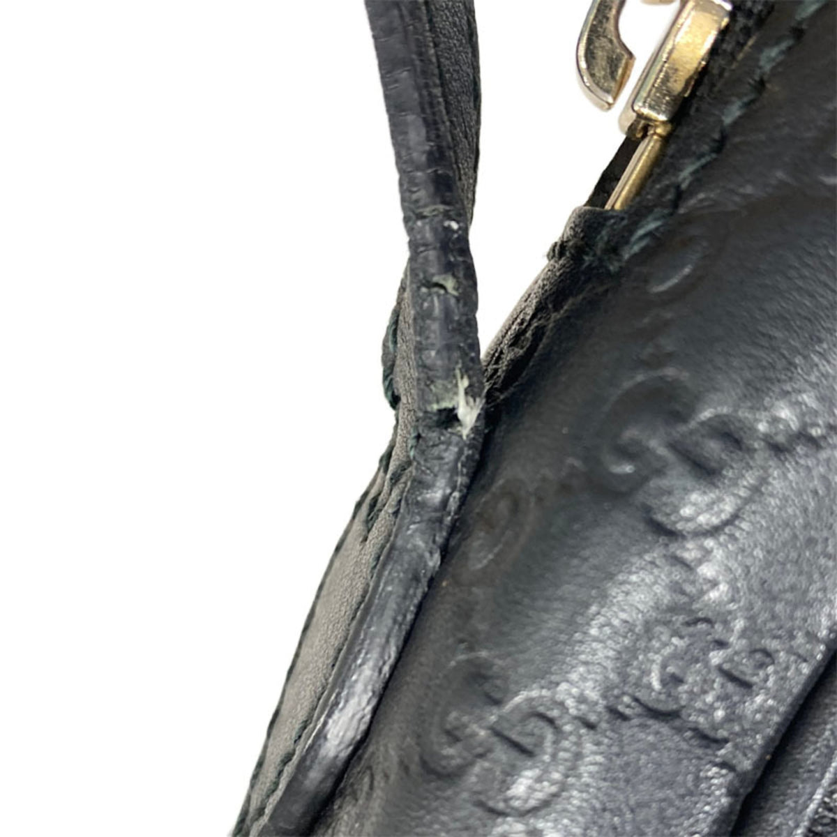Gucci Black Leather Shoulder Bag (Pre-Owned)
