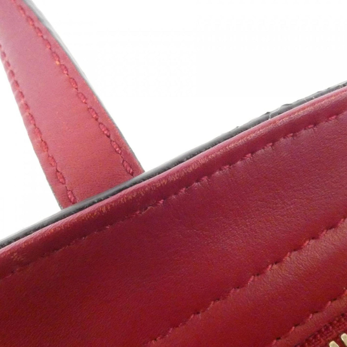 Gucci Red Color Micro Gg Leather Handbag (Pre-Owned)