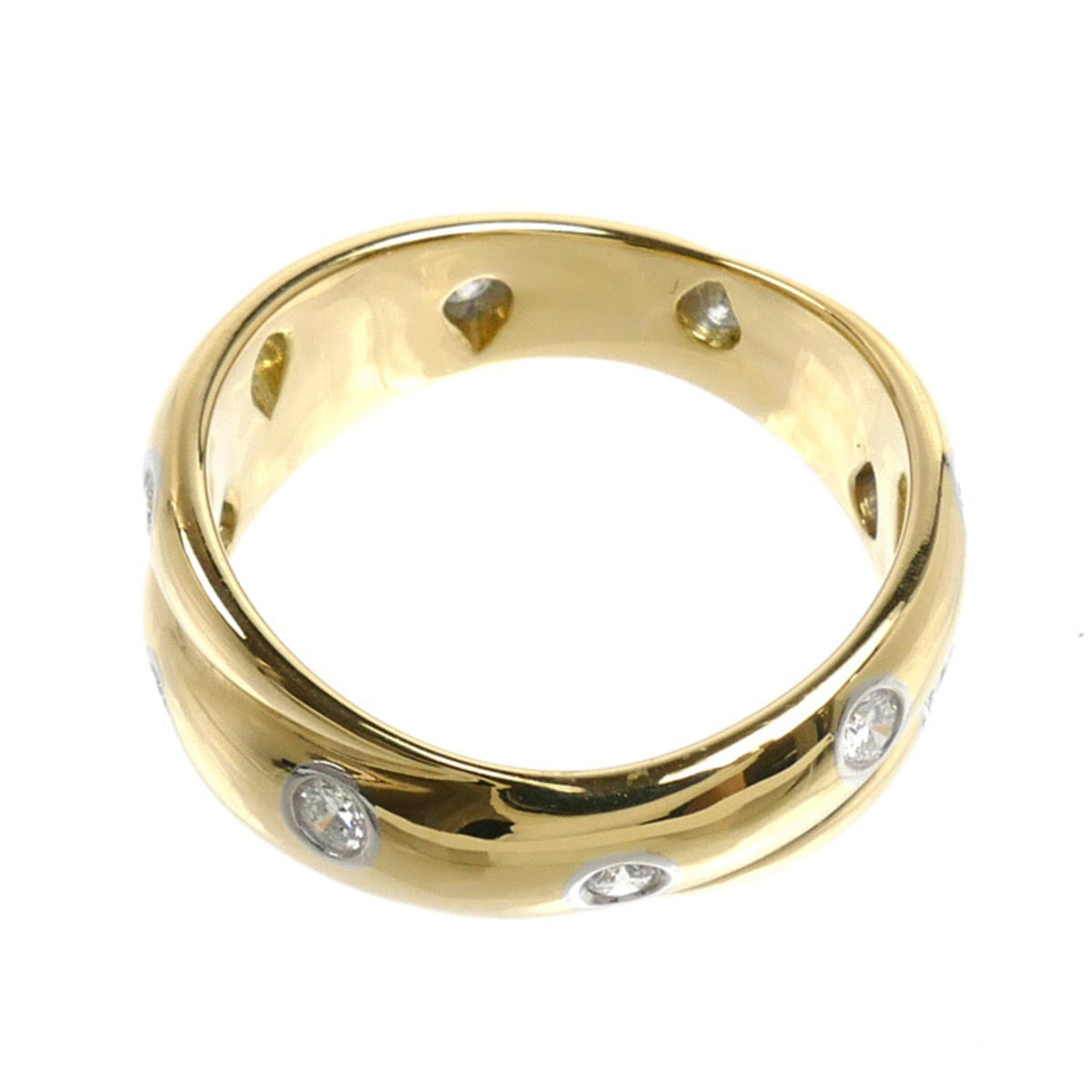 Tiffany Yellow Gold (18K) Platinum 900 Band Ring (Pre-Owned)