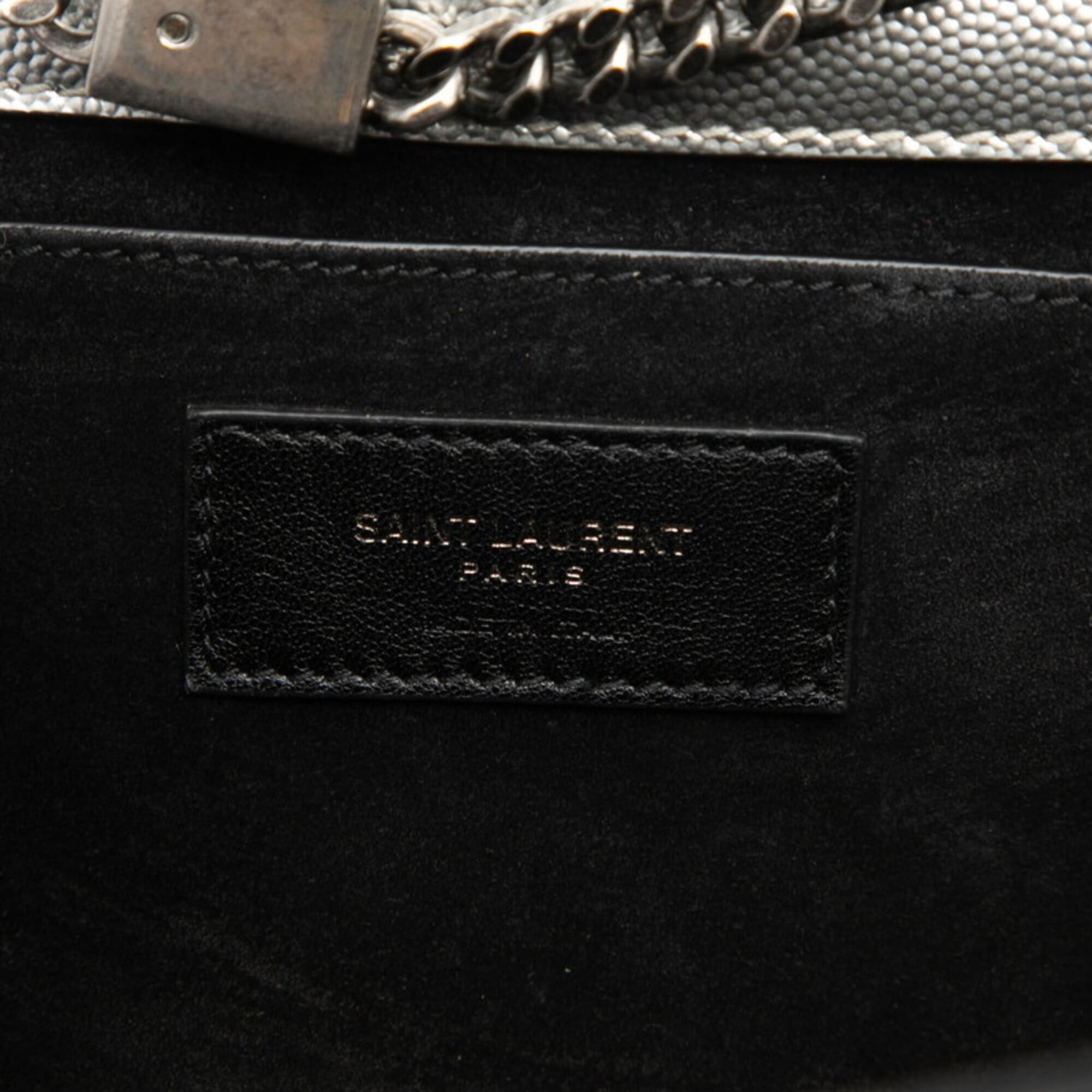 Saint Laurent Silver Leather Shoulder Bag (Pre-Owned)