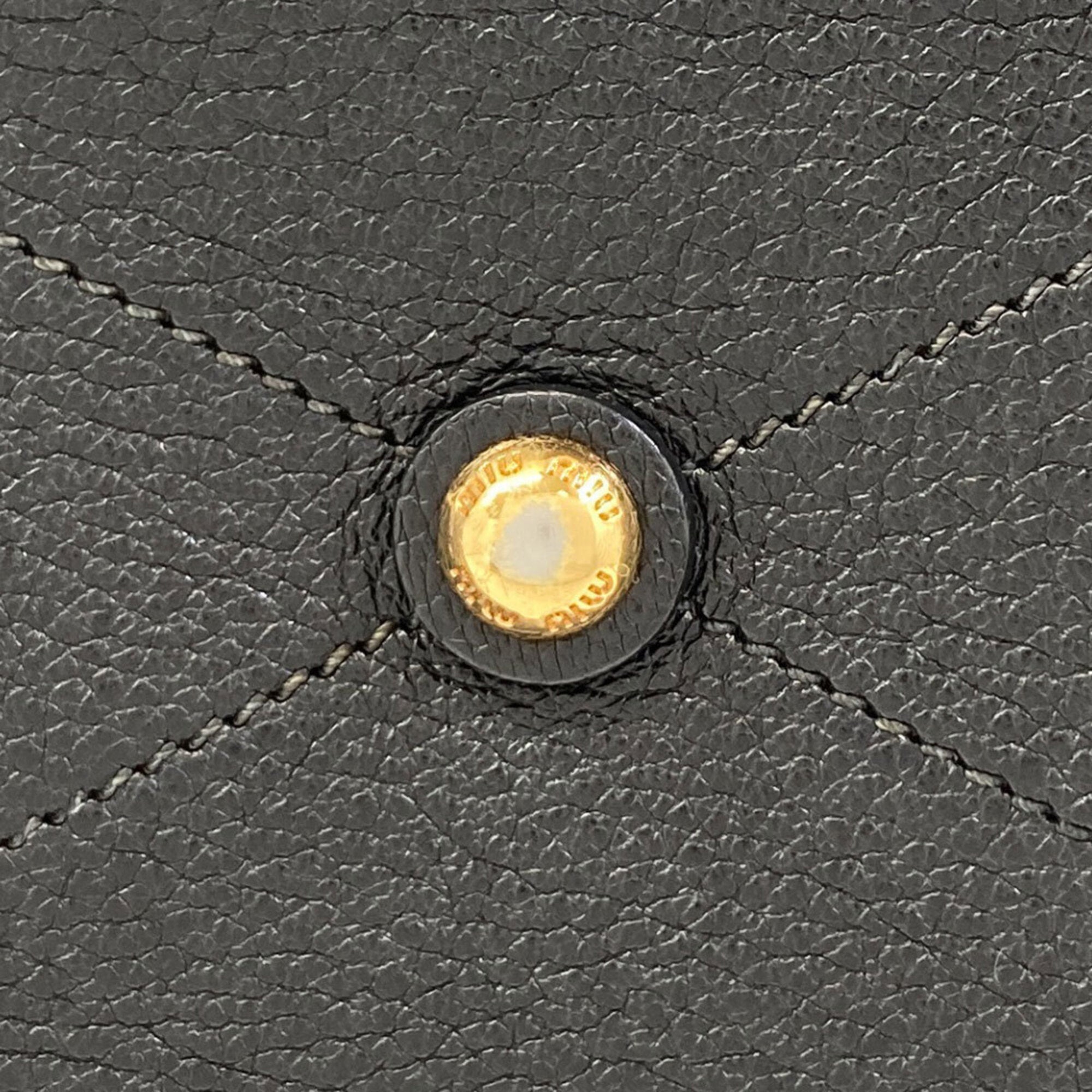 Miu Miu Black Leather Handbag (Pre-Owned)