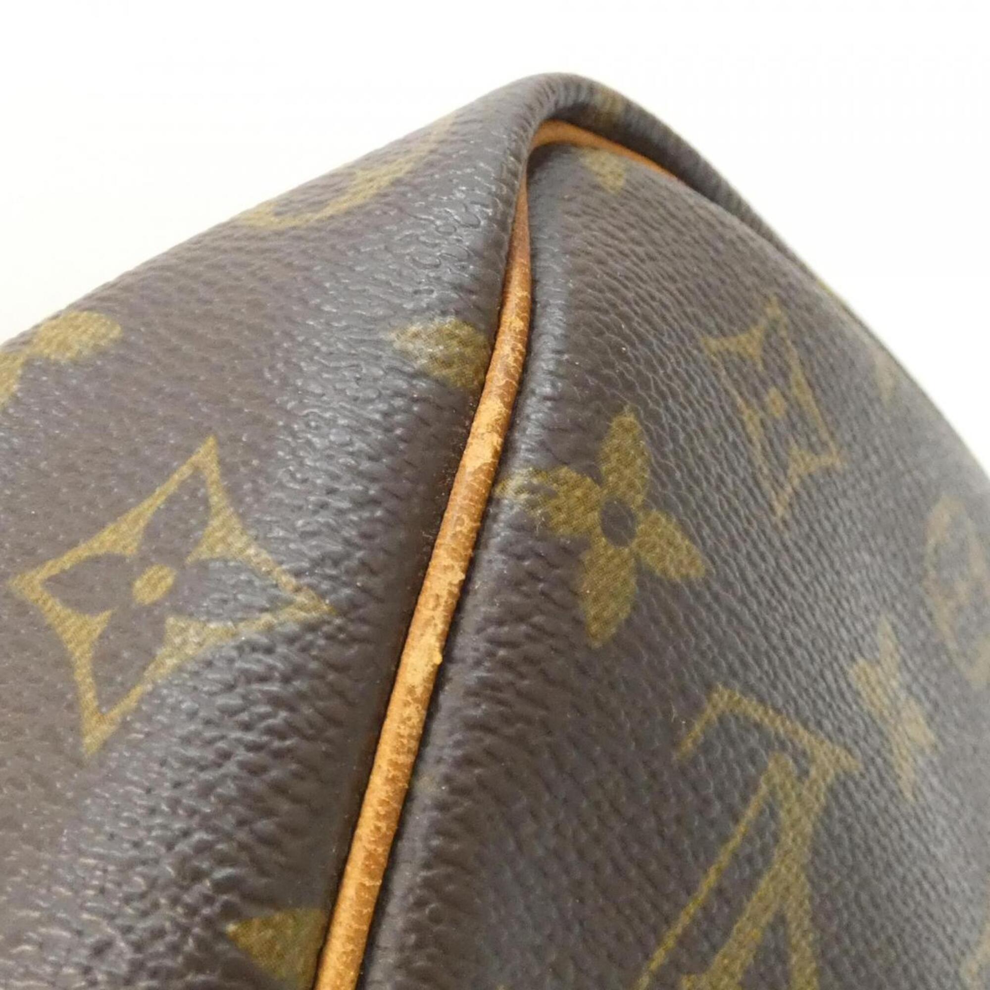 Louis Vuitton Monogram Marron Coated Canvas Boston Bag (Pre-Owned)