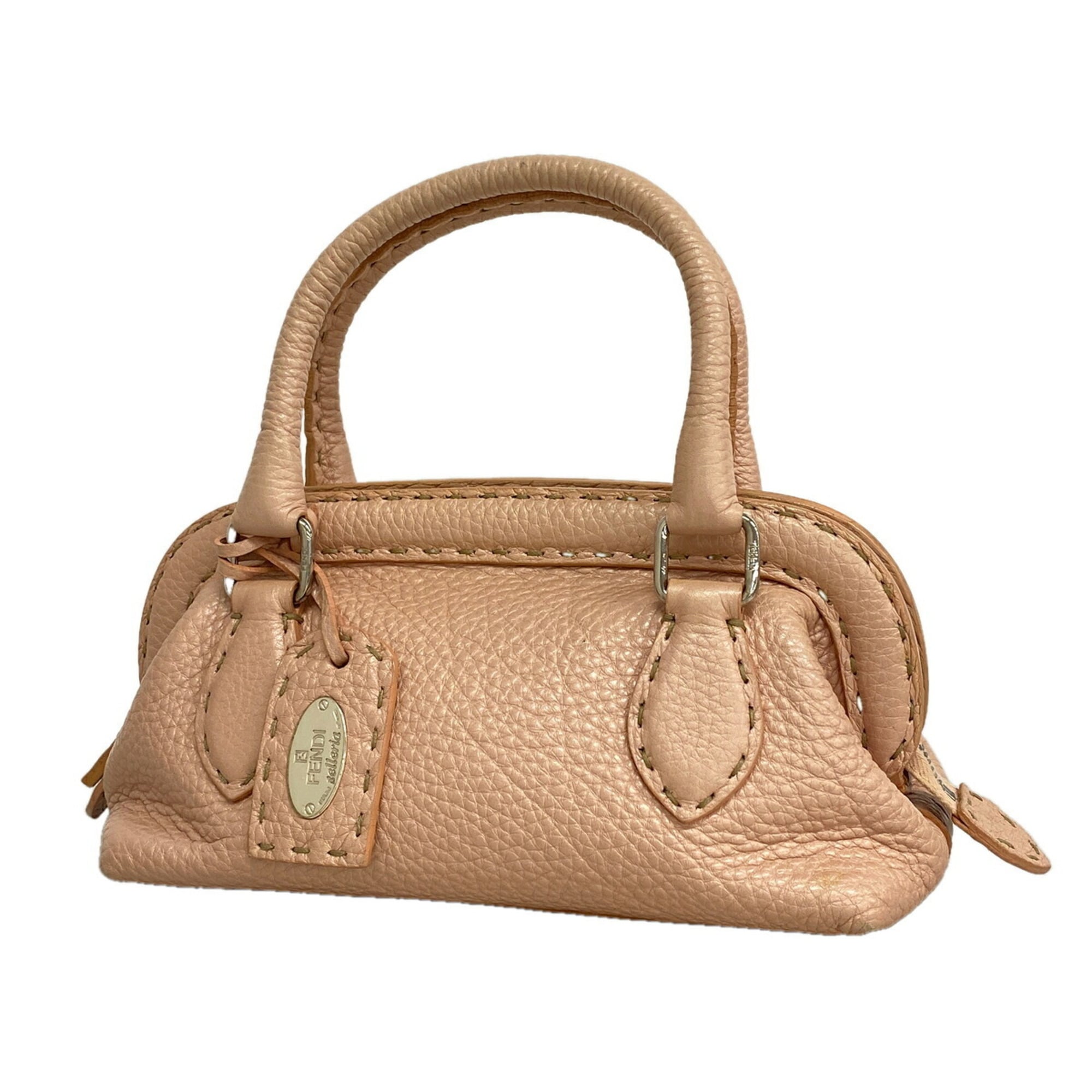 Fendi Pink Leather Handbag (Pre-Owned)