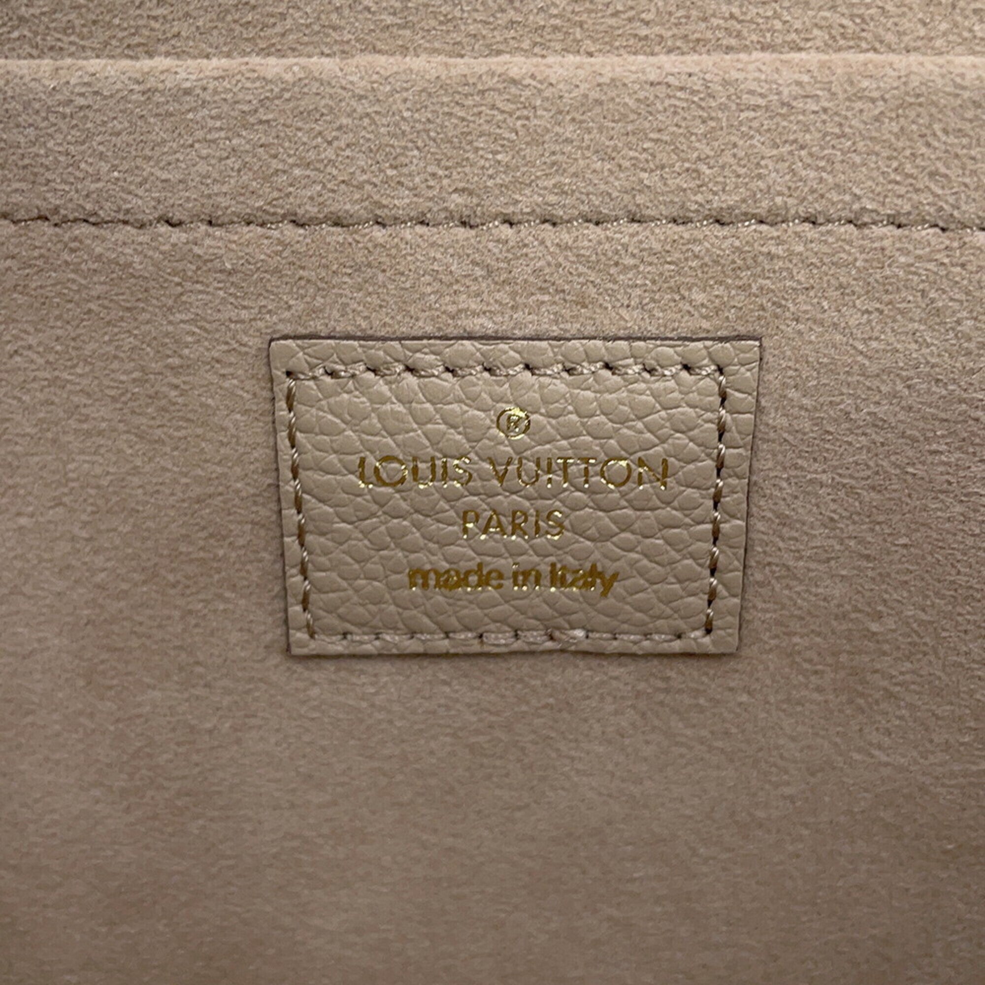 Louis Vuitton Monogram Empreinte Tourterelle Monogram Empreinte Chain/Shoulder Wallet (Pre-Owned)
