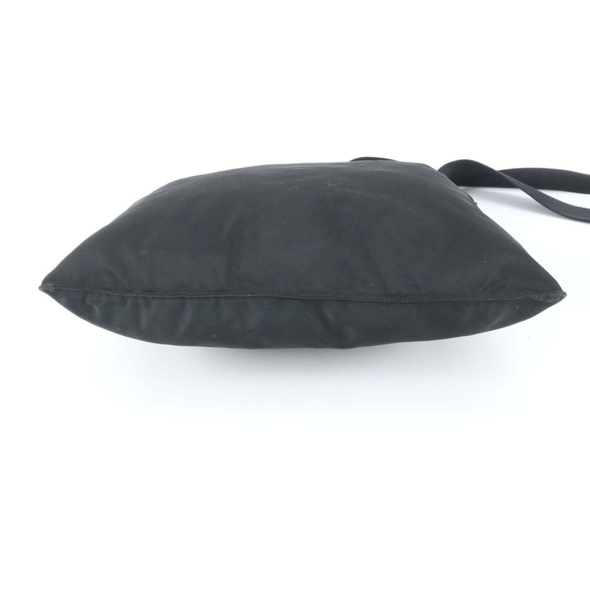 Prada Black Nylon Leather Shoulder Bag (Pre-Owned)