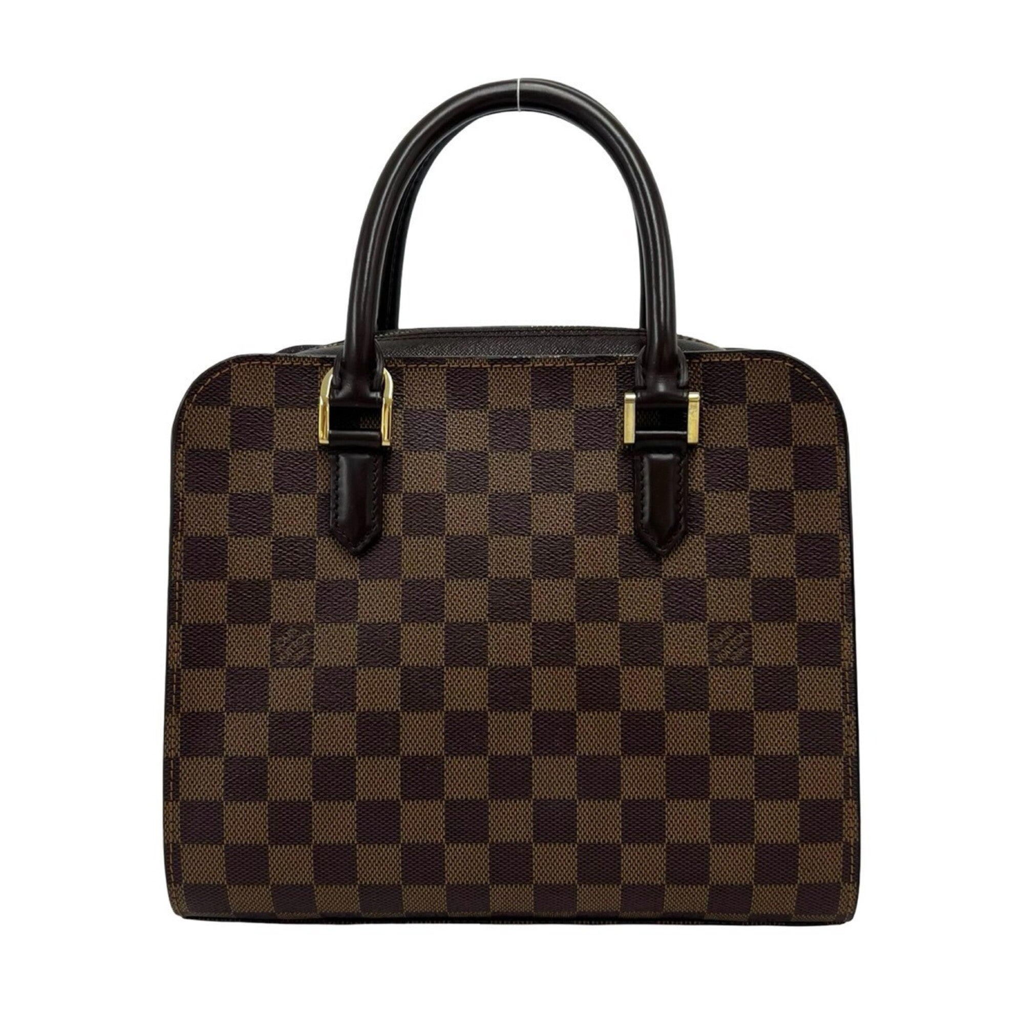 Louis Vuitton Brown Leather Pvc Boston Bag Handbag (Pre-Owned)