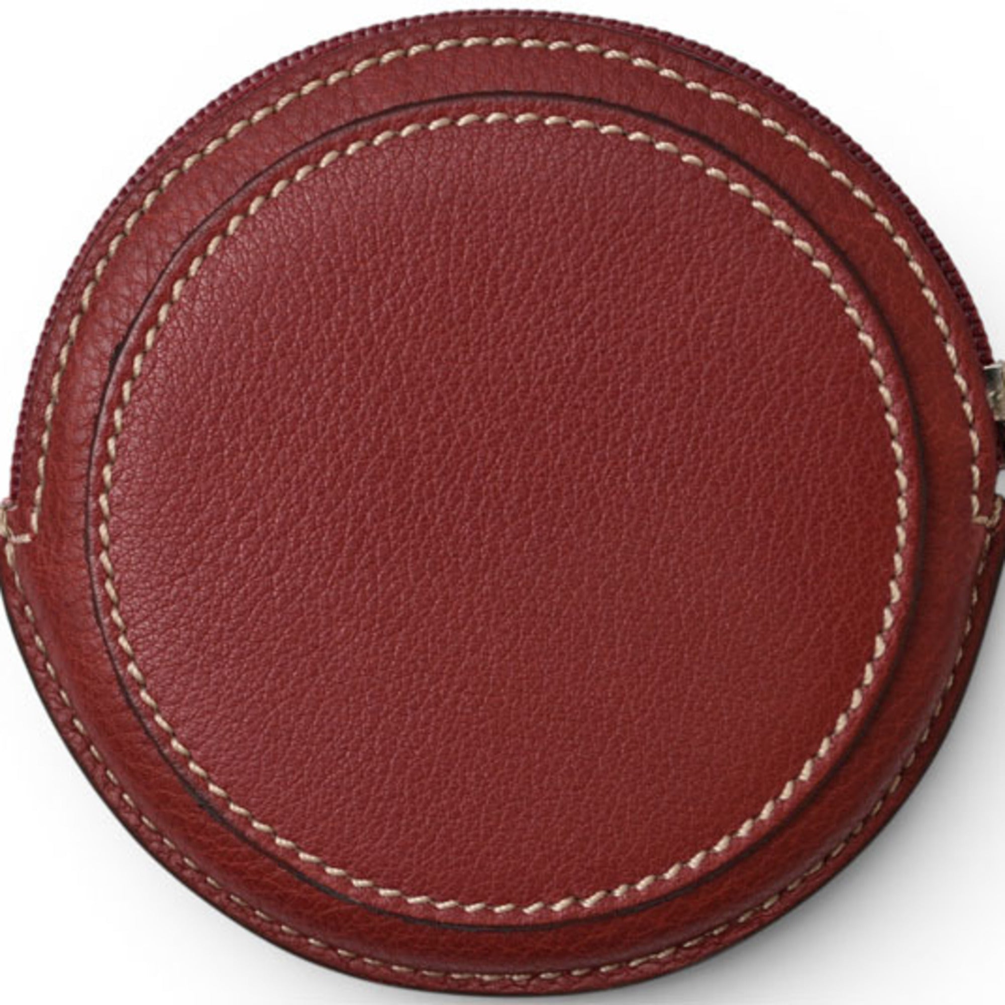 Loewe Bordeaux Leather Coin Purse/Coin Case (Pre-Owned)
