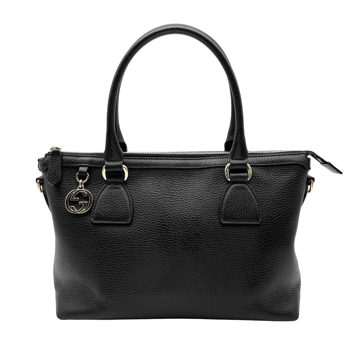 Gucci Black Leather Shoulder Bag (Pre-Owned)