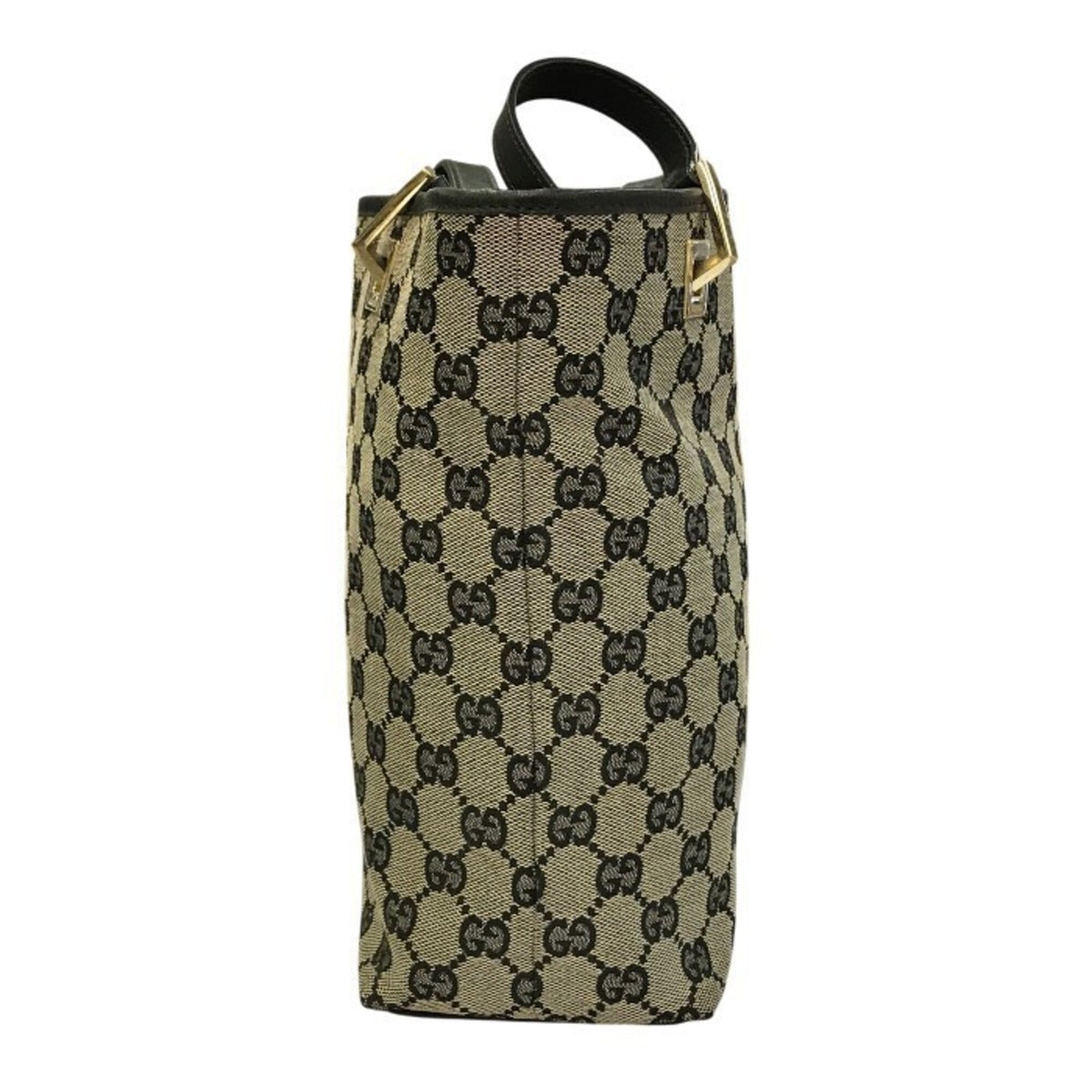 Gucci Gg Canvas Black Tote Bag (Pre-Owned)