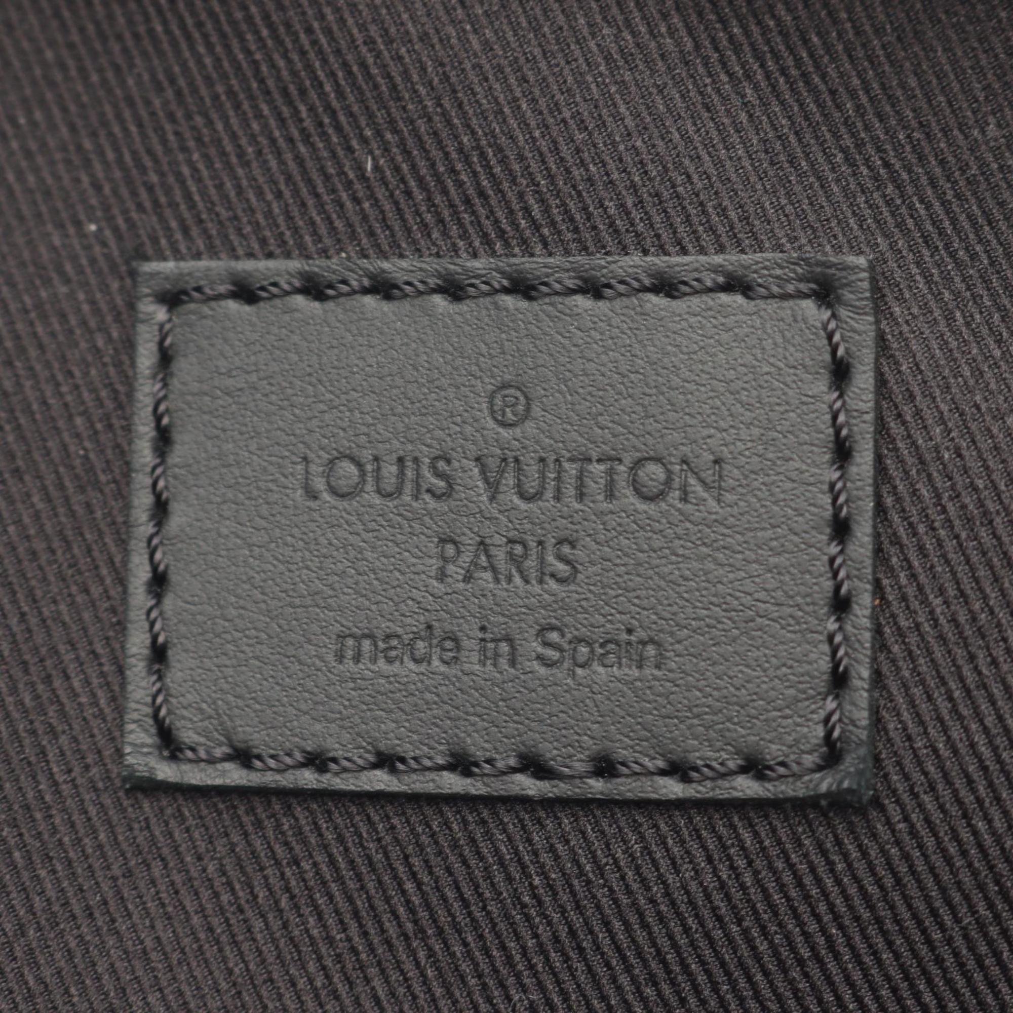 Louis Vuitton Black Monogram Eclipse Coated Canvas Leather Backpack (Pre-Owned)