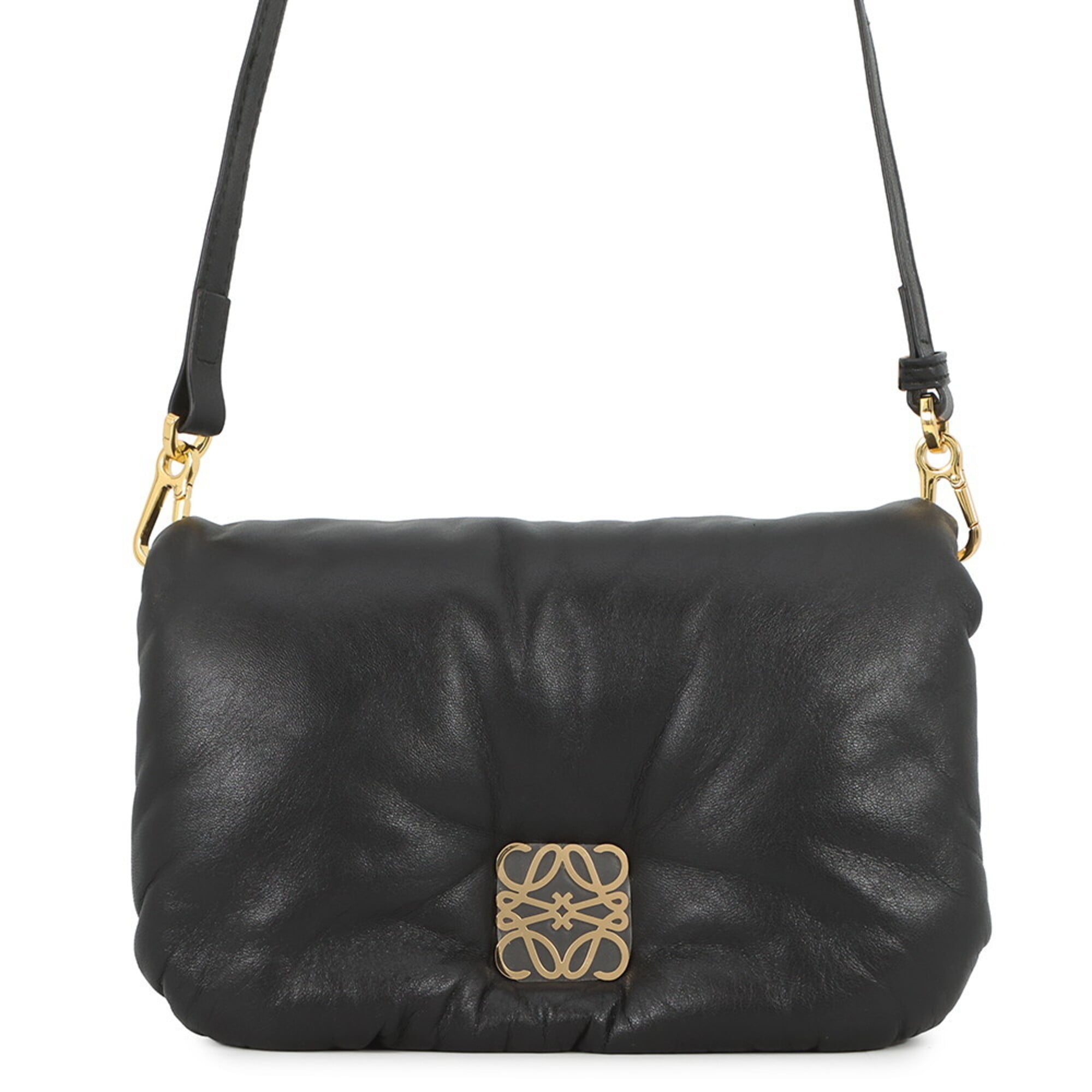 Loewe Black Leather Shoulder Bag (Pre-Owned)