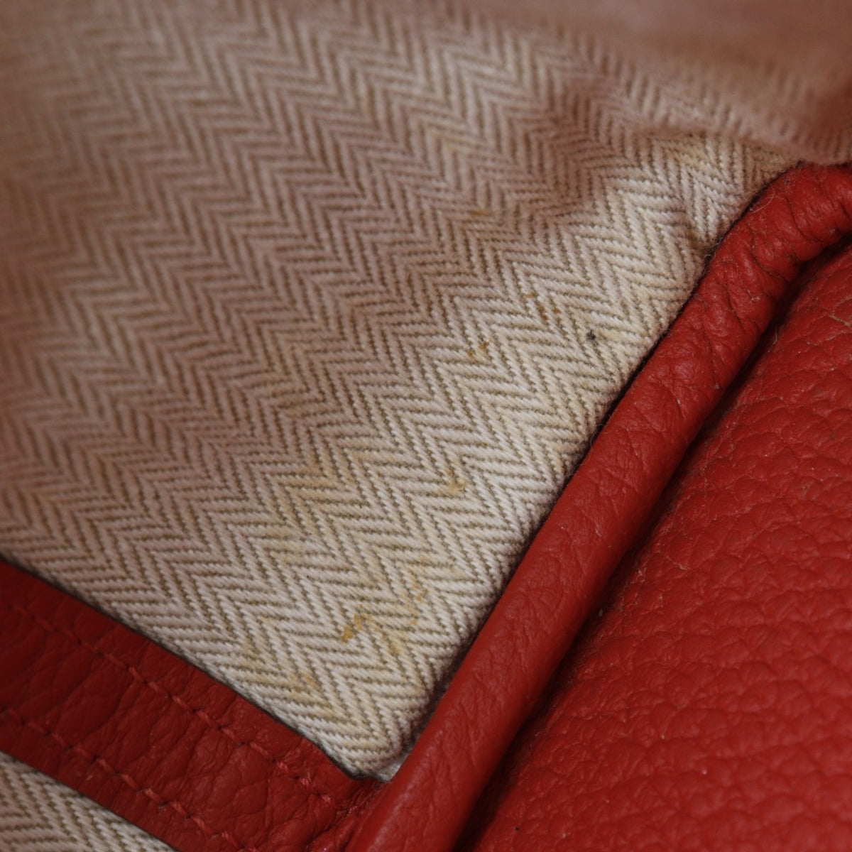 Hermes Red Color Negonda Leather Tote Bag (Pre-Owned)