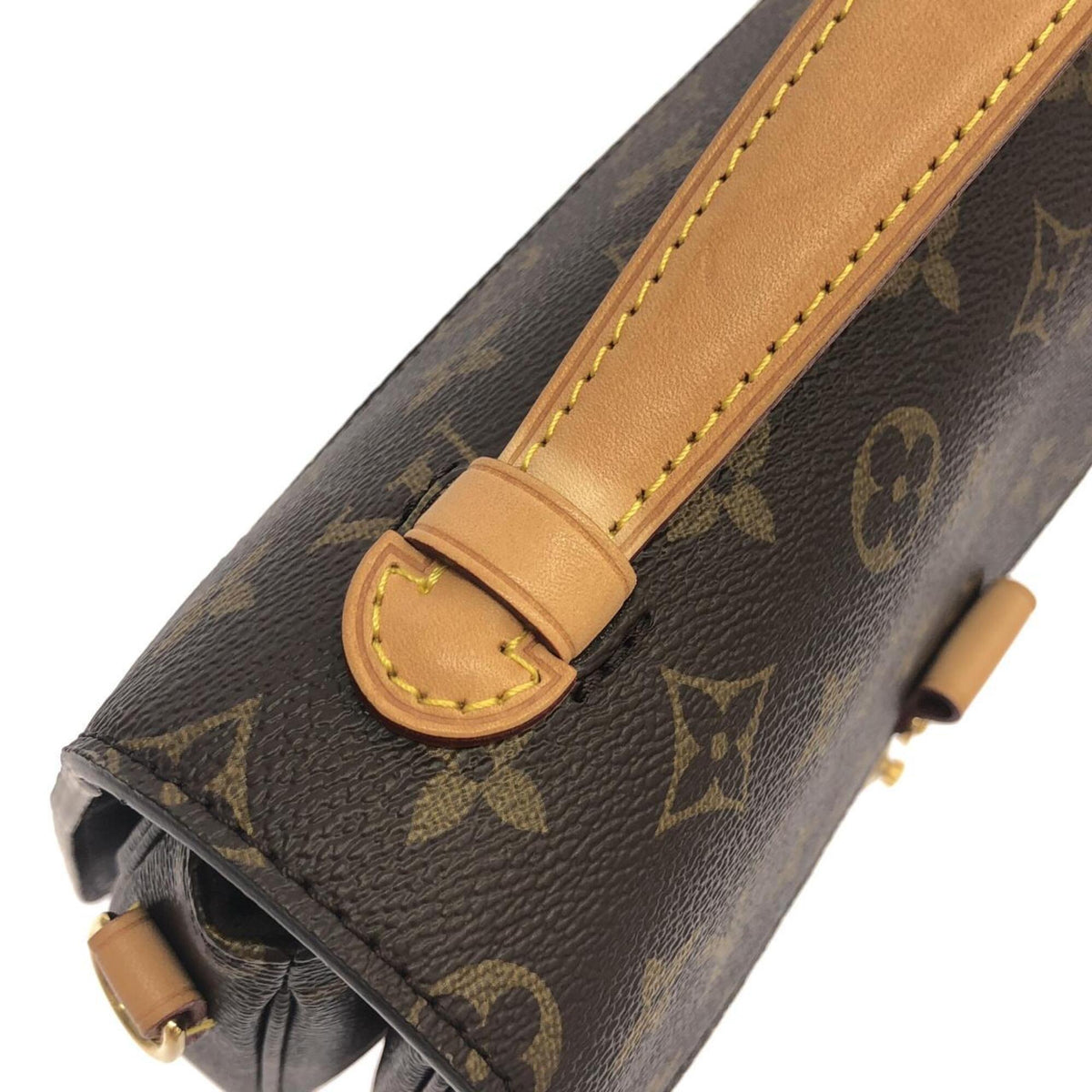 Louis Vuitton Marron Coated Canvas Handbag Pochette (Pre-Owned)