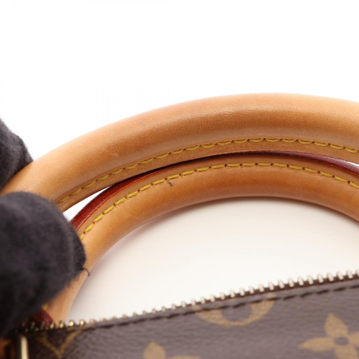 Louis Vuitton Brown Coated Canvas Leather Handbag (Pre-Owned)