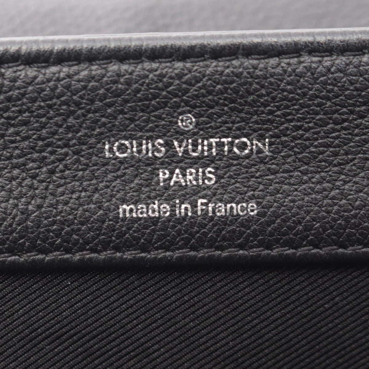 Louis Vuitton Black Noir Leather Handbag (Pre-Owned)