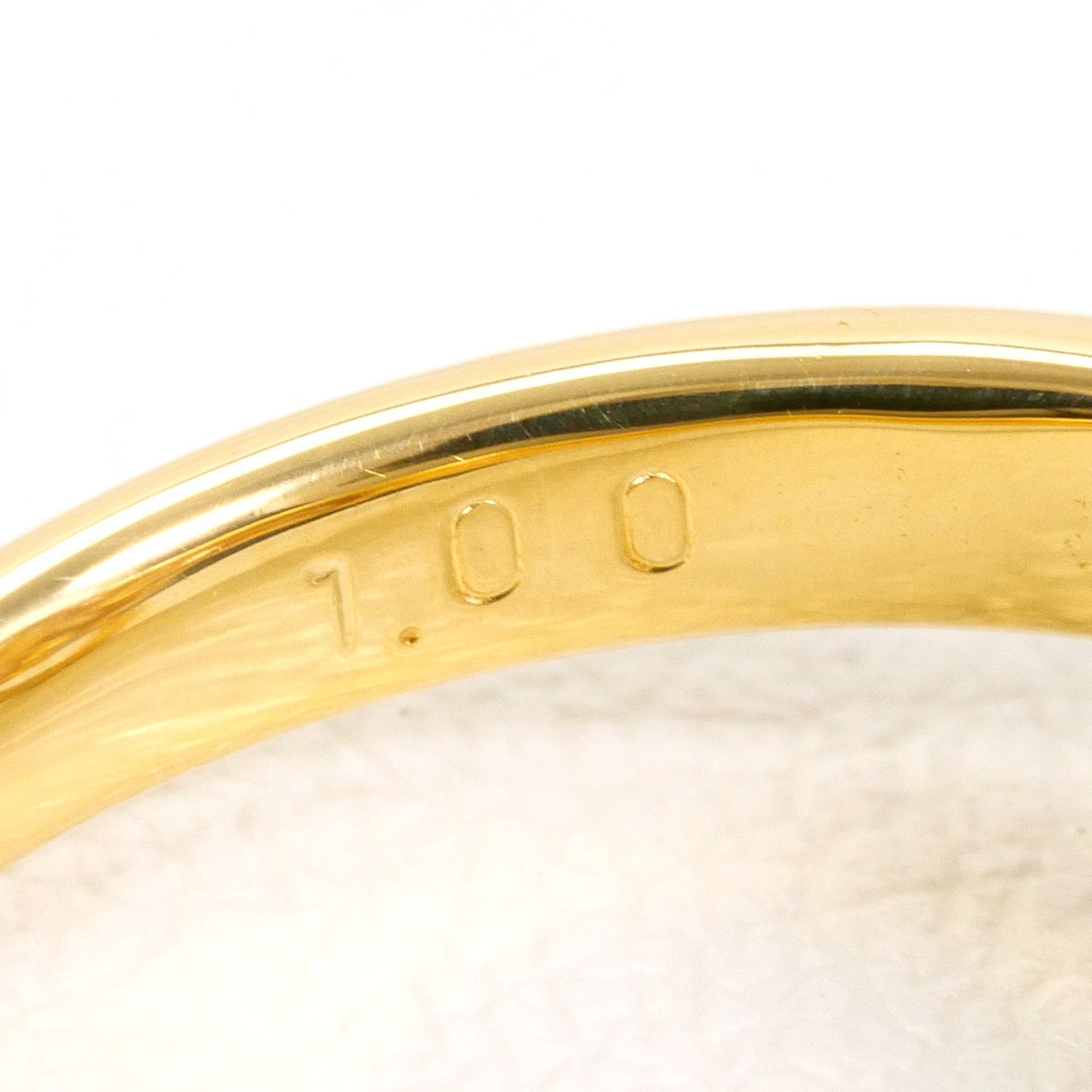Unbranded Brown Yellow Gold Yellow Gold (18K) Band Ring (Pre-Owned)