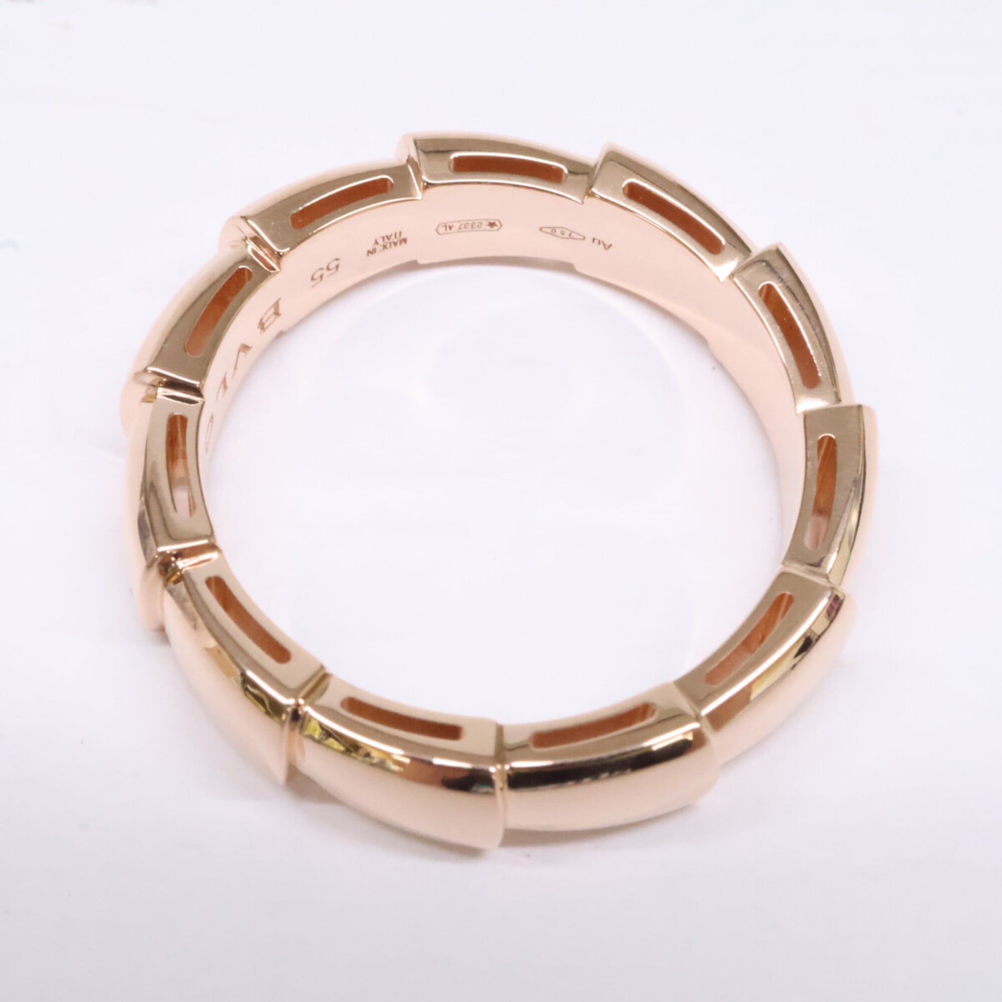 Bvlgari Rose Gold Rose Gold (18K) Band Ring (Pre-Owned)