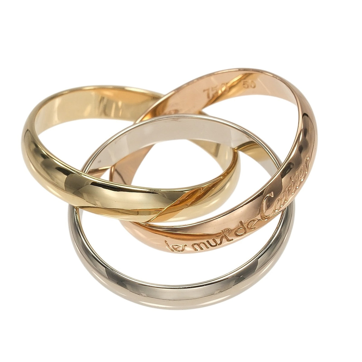 Cartier Trinity Yellow Gold (18K) Pink Gold (18K) White Gold (18K) Band Ring (Pre-Owned)
