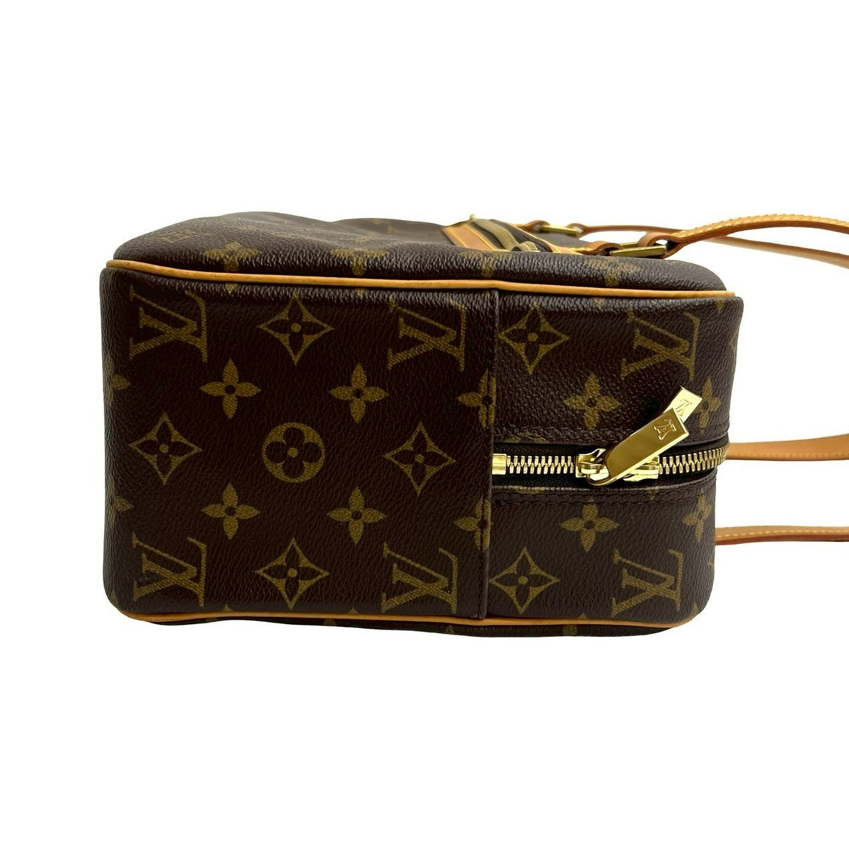 Louis Vuitton Brown Leather Pvc Shoulder Bag Tote Bag (Pre-Owned)
