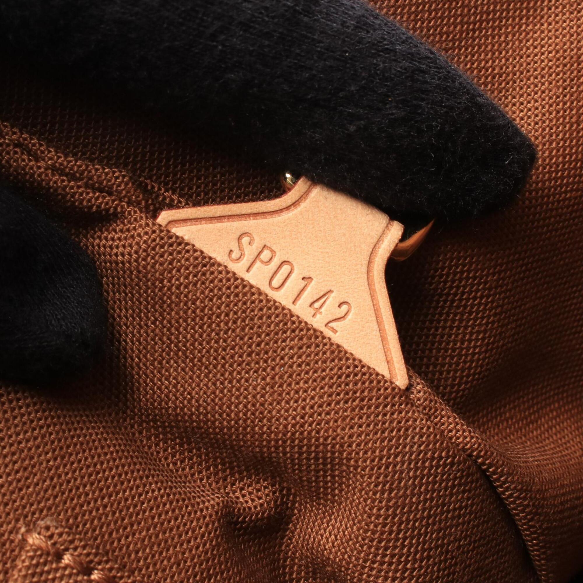 Louis Vuitton Brown Coated Canvas Leather Handbag (Pre-Owned)