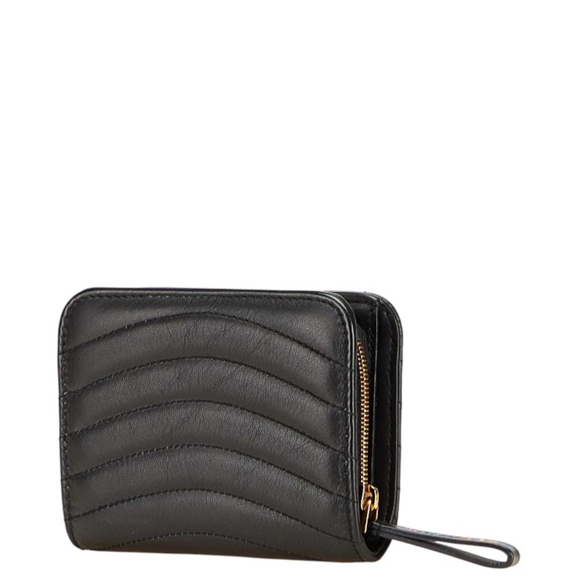 Louis Vuitton Black Leather Wallet (Bi-Fold) (Pre-Owned)