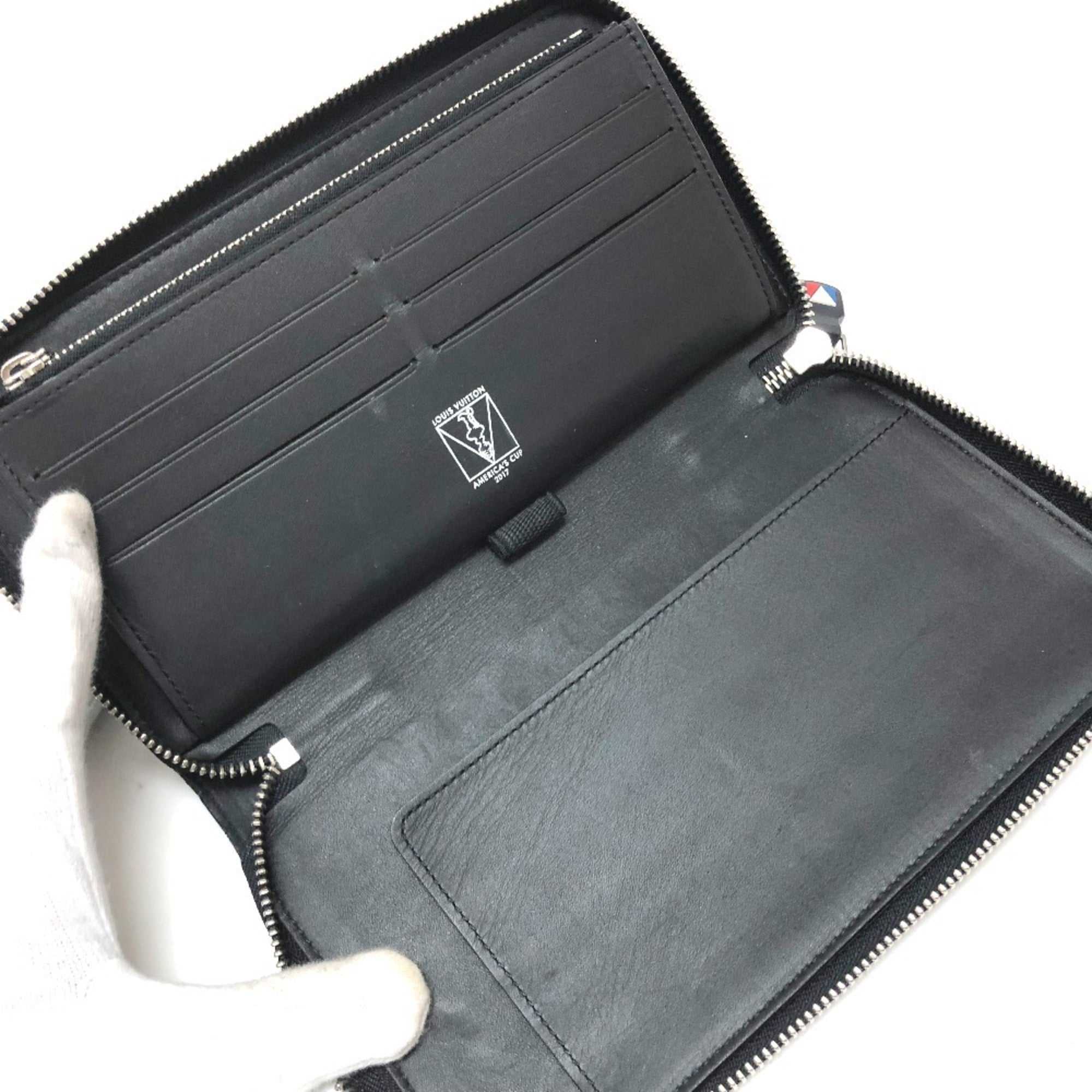 Louis Vuitton America’S Cup Galle Navy Coin Purse/Coin Case (Pre-Owned)